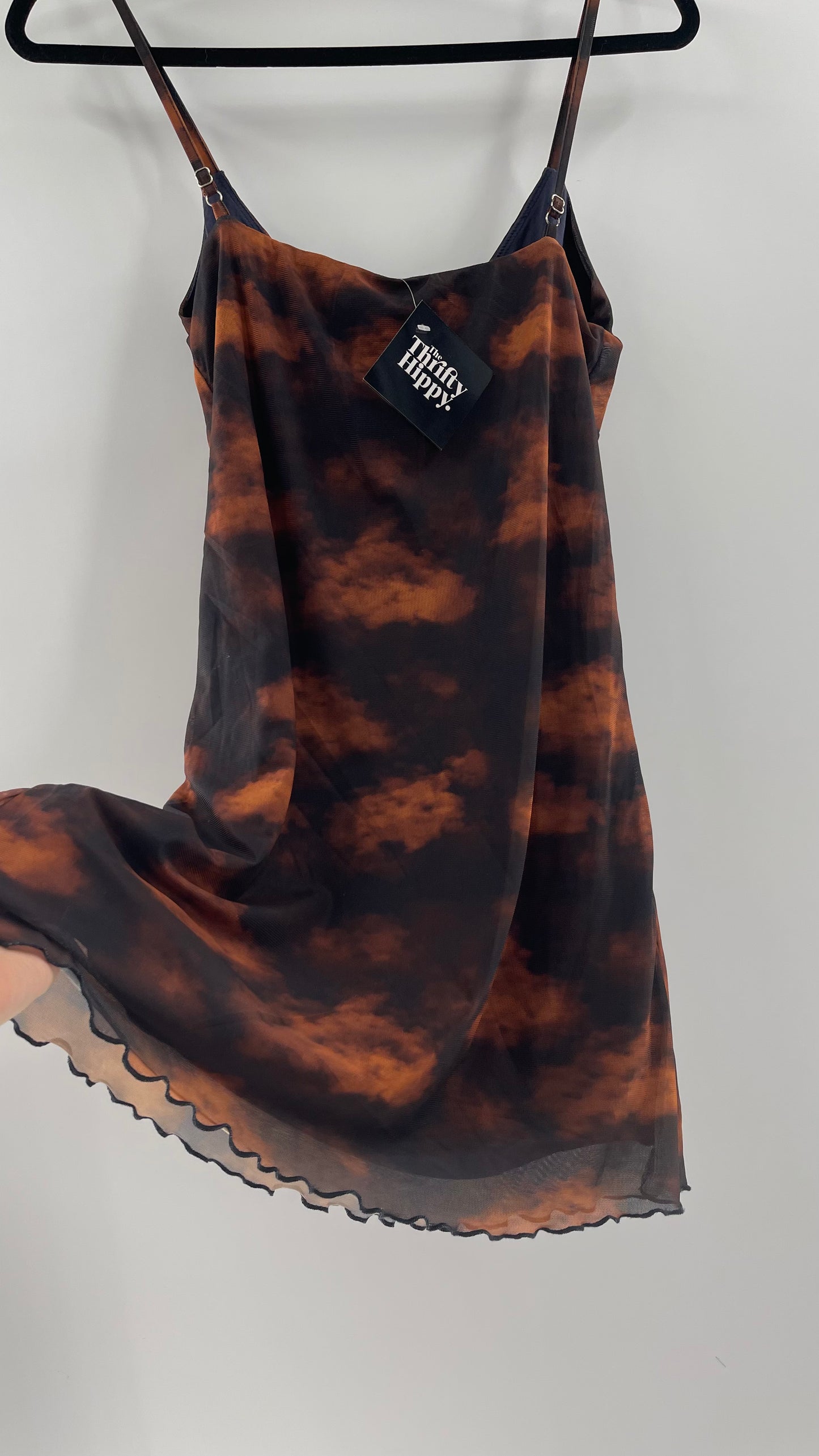HighRack Sublime Rusted Clouds Mesh Slip Dress (Slip)