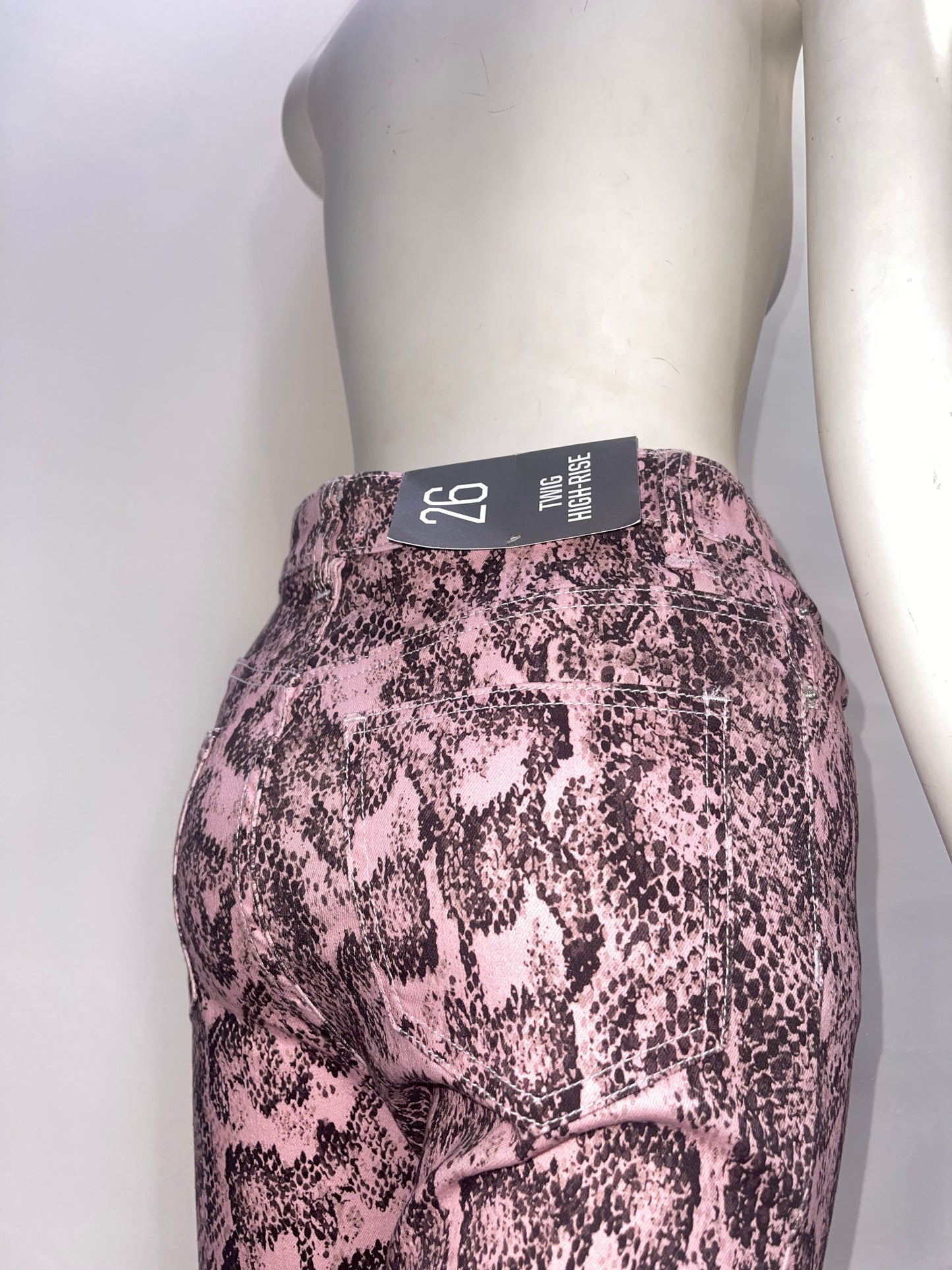 BDG Pink Snakeskin Patterned Pants (Size 26)