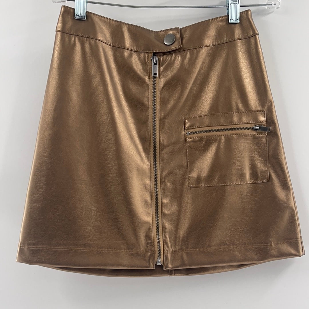 Urban Outfitters Bronze Mini Skirt (SzXS)