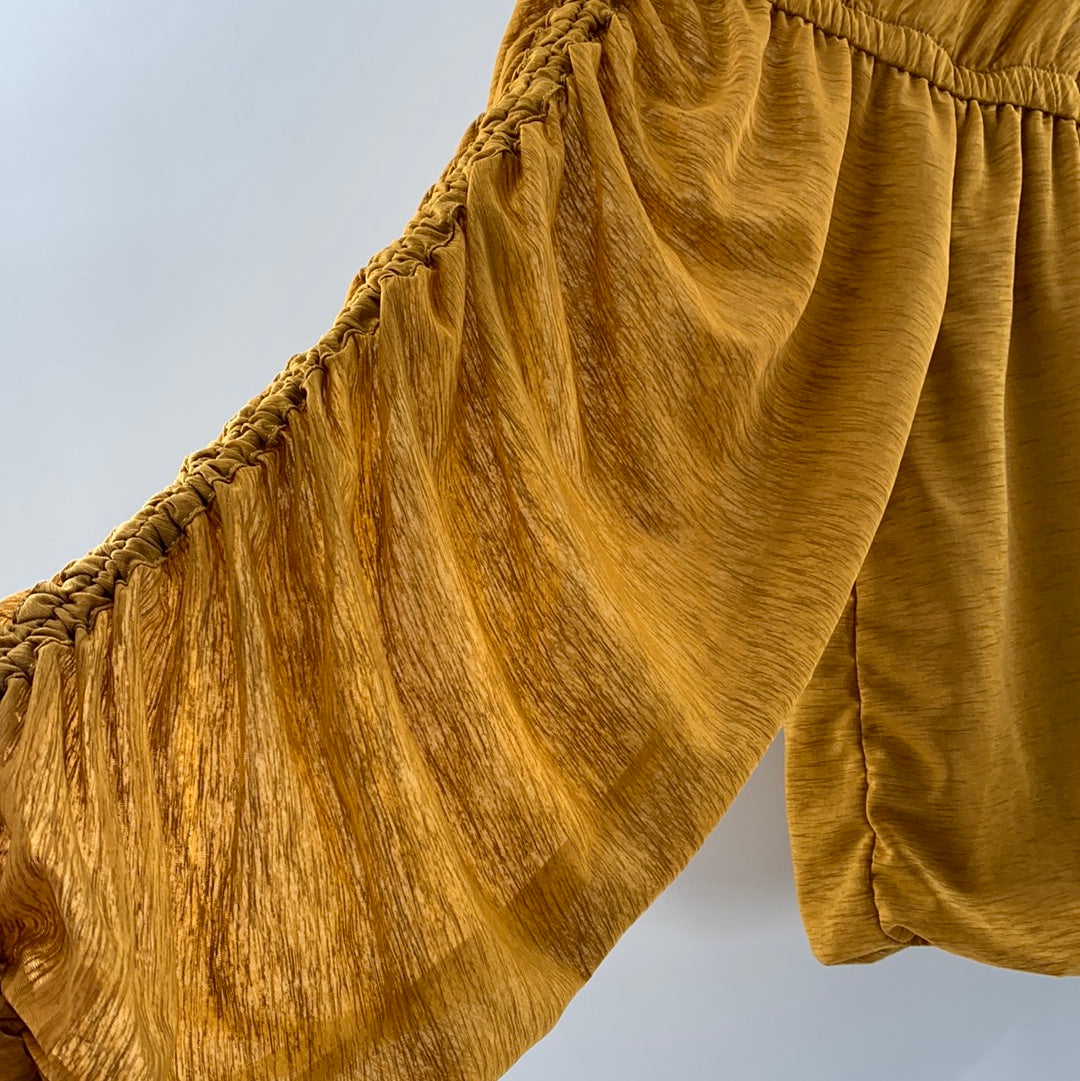 Free People Mustard Yellow Top (XS)
