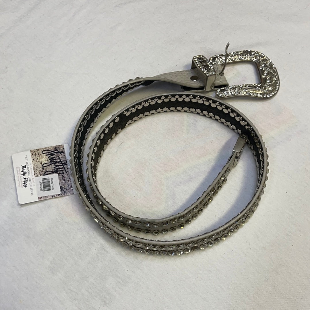 Free People Genuine Leather Studded Gem Belt AS IS