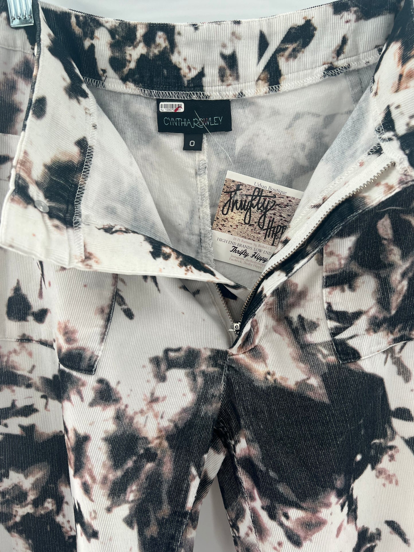 Cynthia Rowley Tie Dye Corduroy Flare Pants (Size 0)