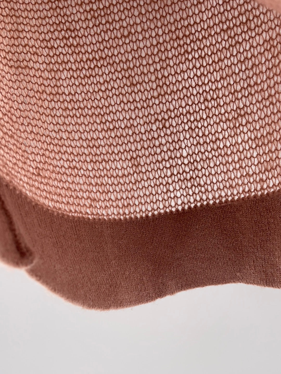 Free People Sheer Knit Off Dusty Pink Sweater (Size XS)