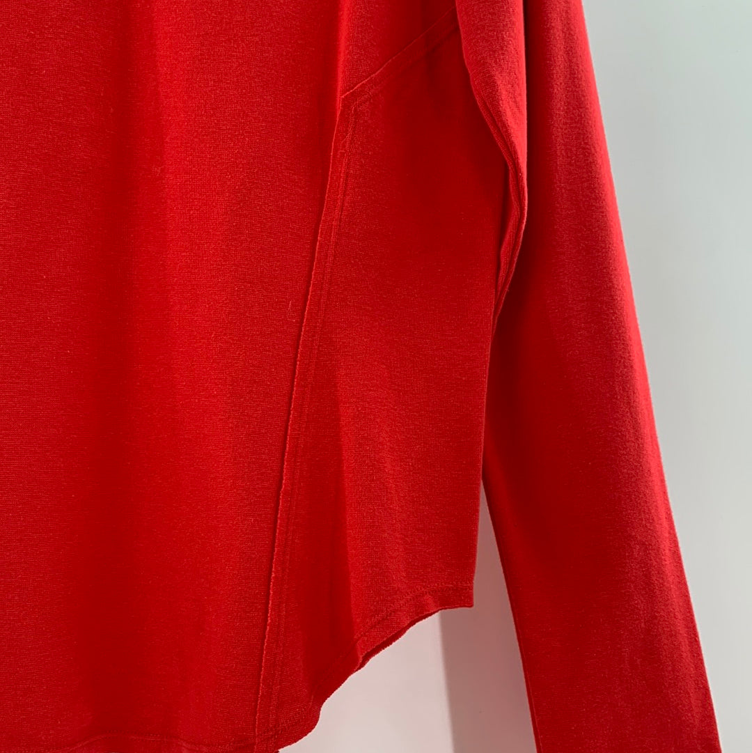 Free people Red lace up long sleeve (M)