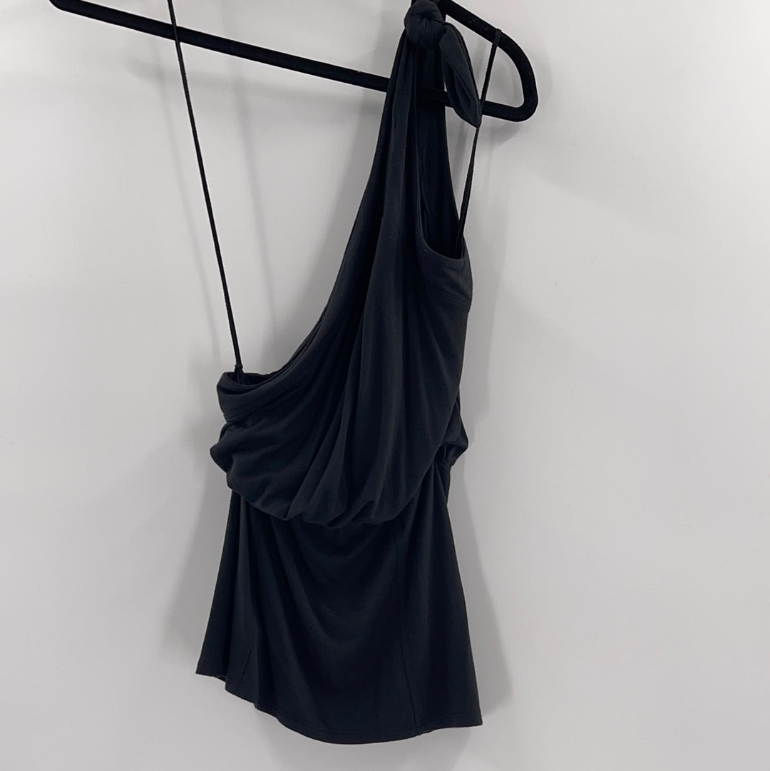 Free People Black One Shoulder Tank (M)
