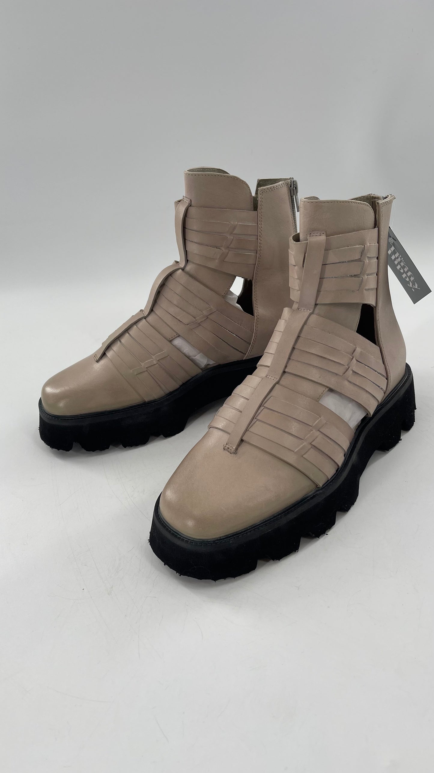 Free People Hydra Huarache Boot in Sand Dollar (39/9)