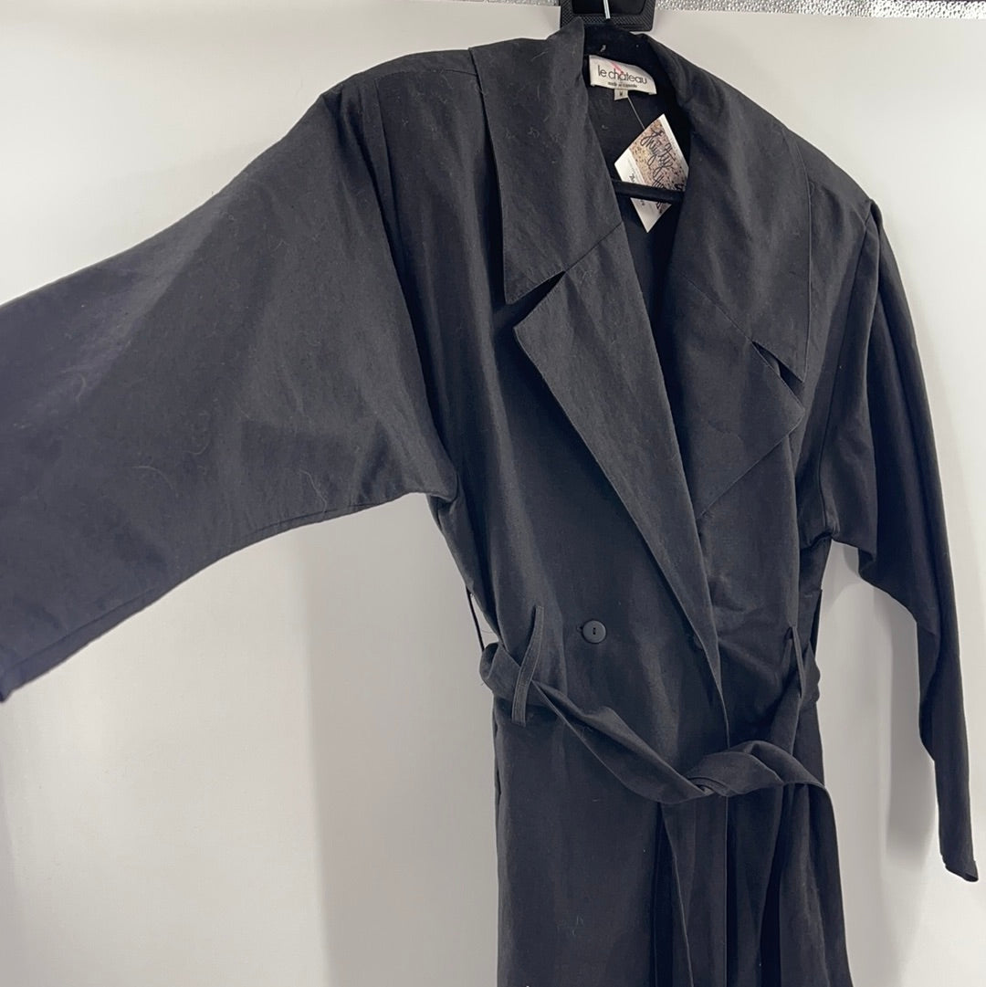 Le Chateau Linen Belted Blazer (M)