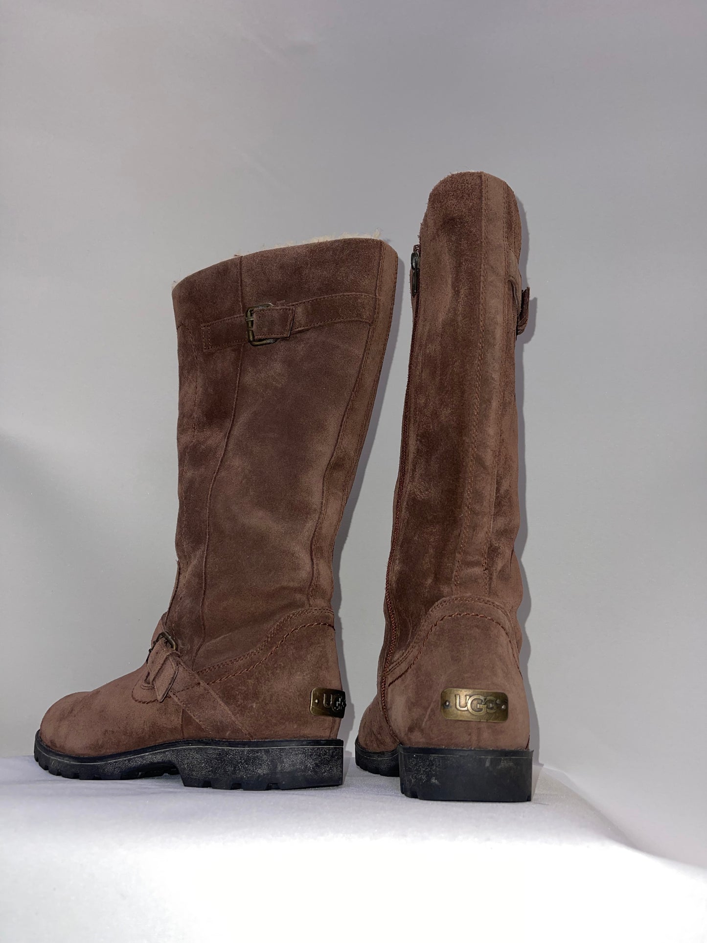 UGG Brown Zip Up Winter Boot