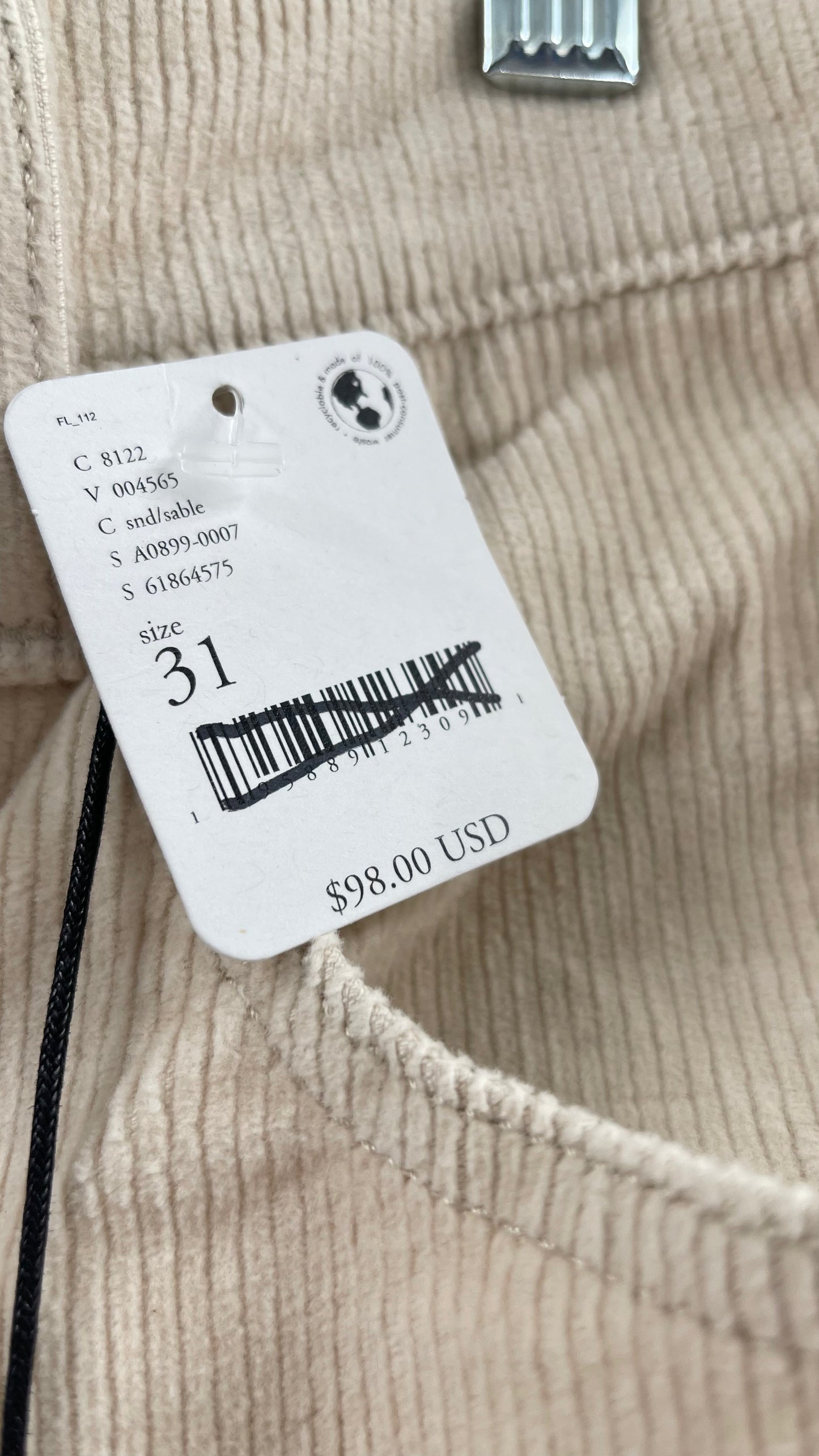 Free People Off White Corduroys 70s High Flare (31)