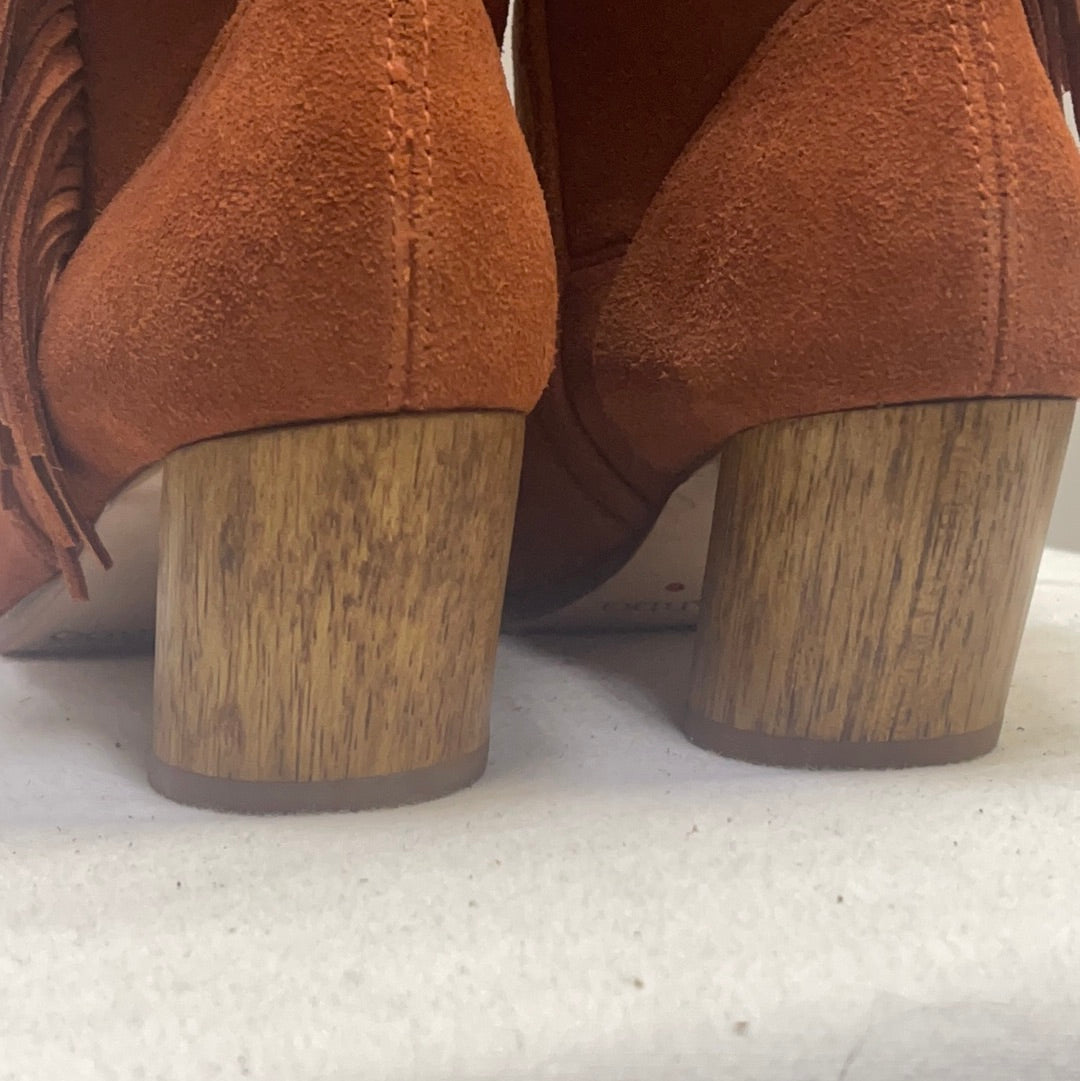 Bernardo Fringe Orange Boots