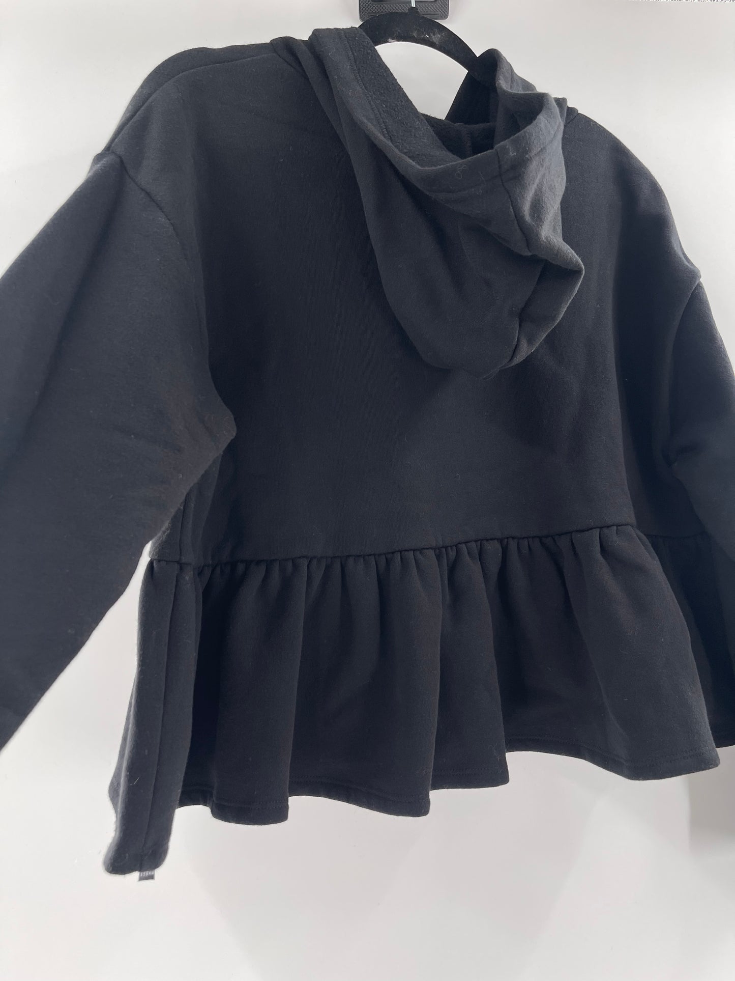 Urban Outfitters Cropped Black Hoodie (XS)