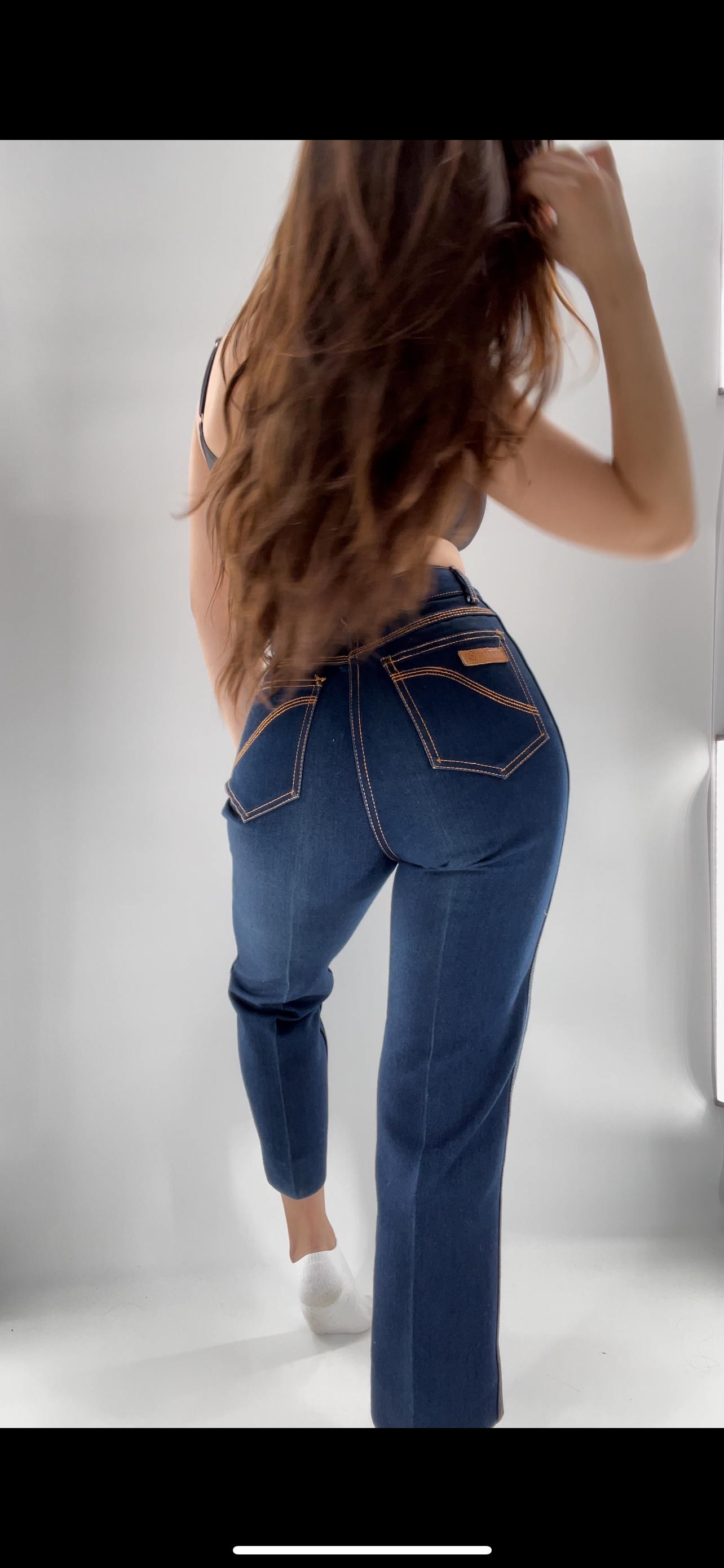 80s Gitano Blue Cotton Jeans (Size 10 Short)