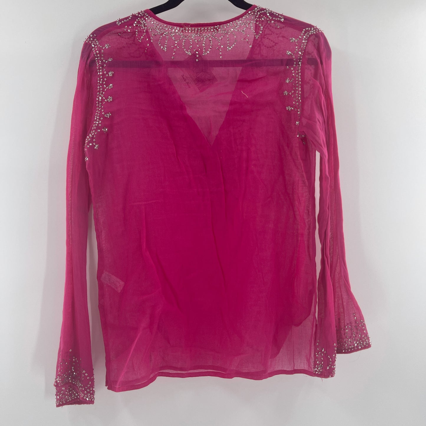 Margaret loves Peter Embellished Linen blouse (S)