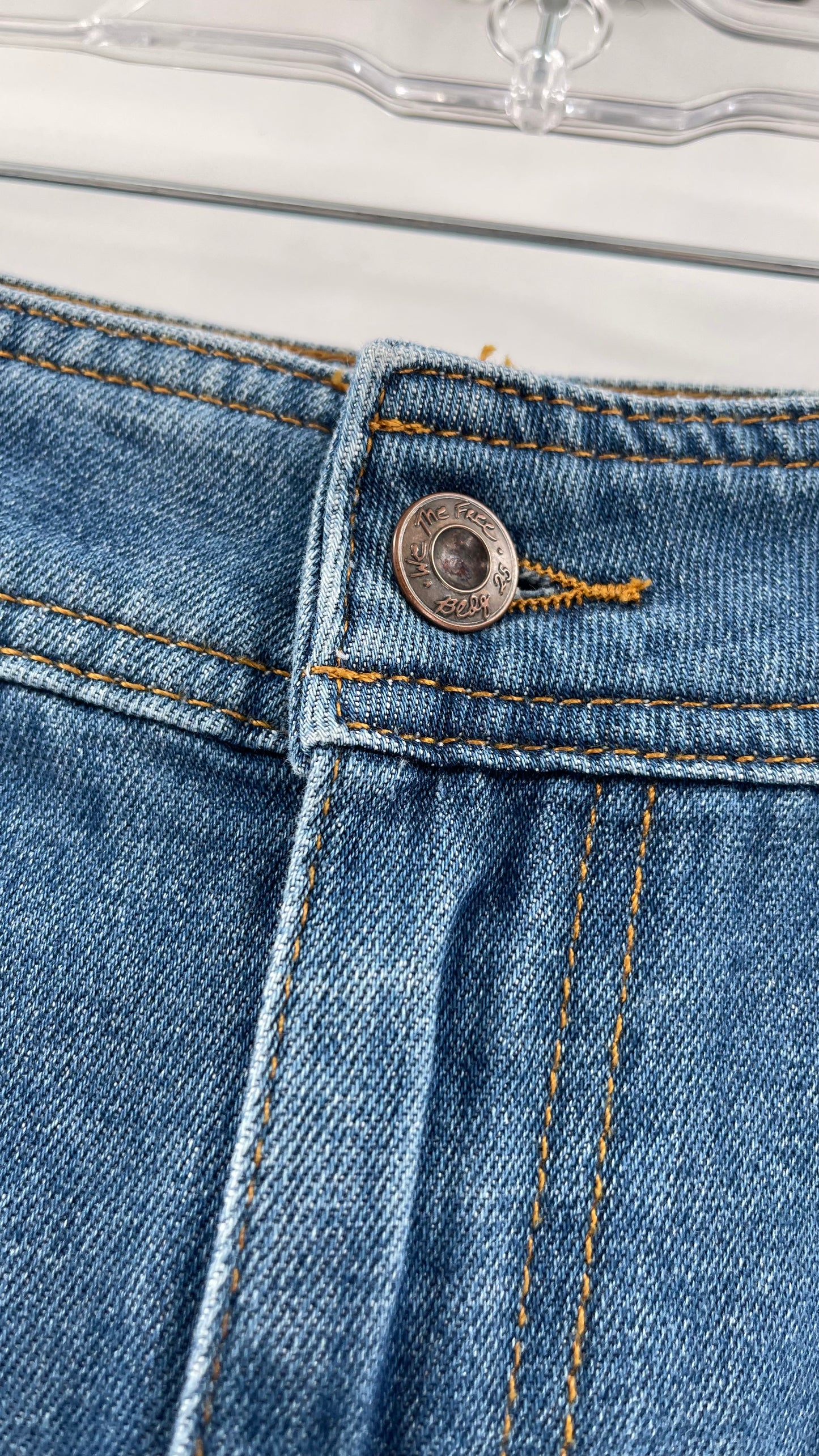 Free People Wide Leg Medium Wash Jeans (28)