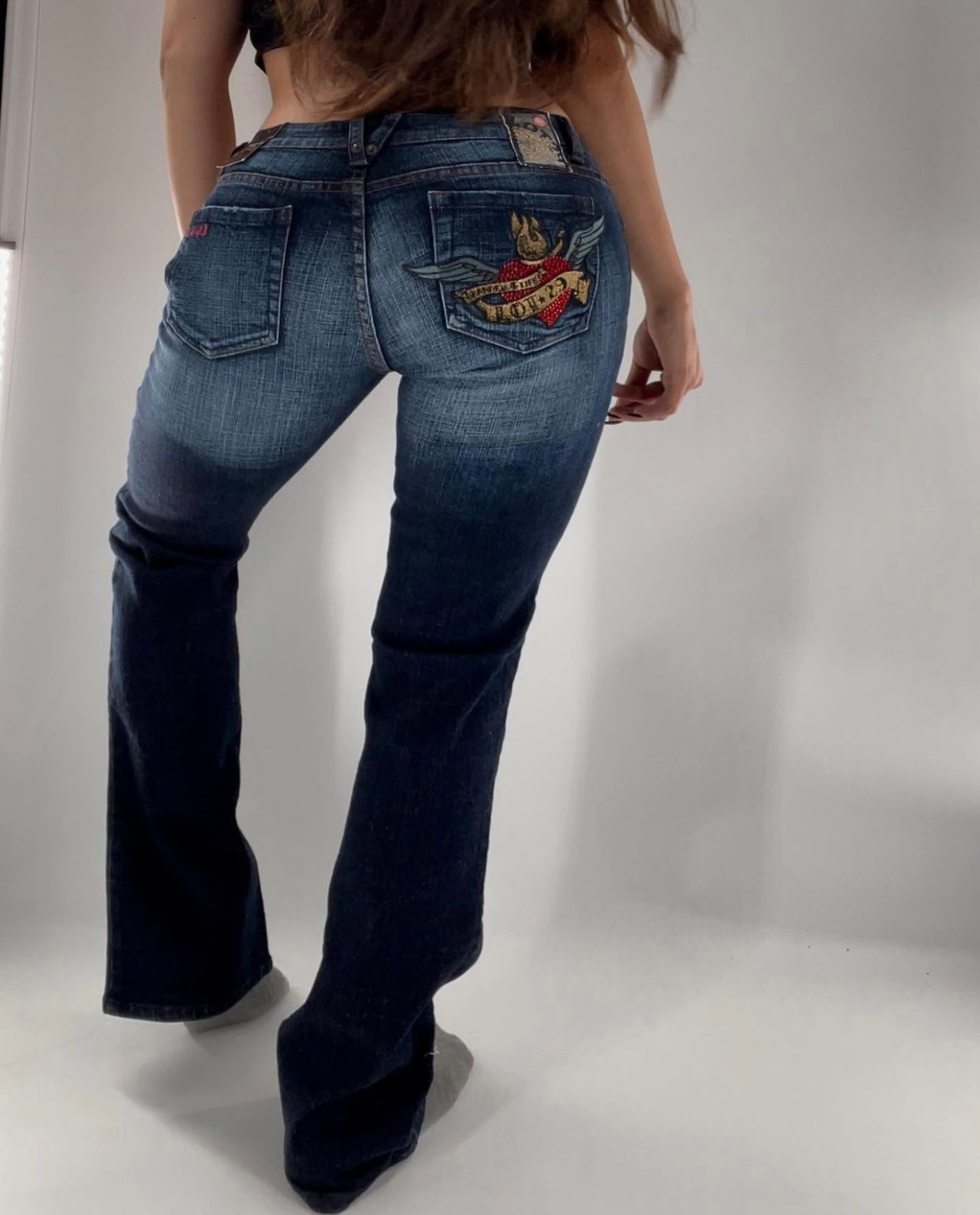 Lot 29 Vintage Embroidered Flares (Sz7)