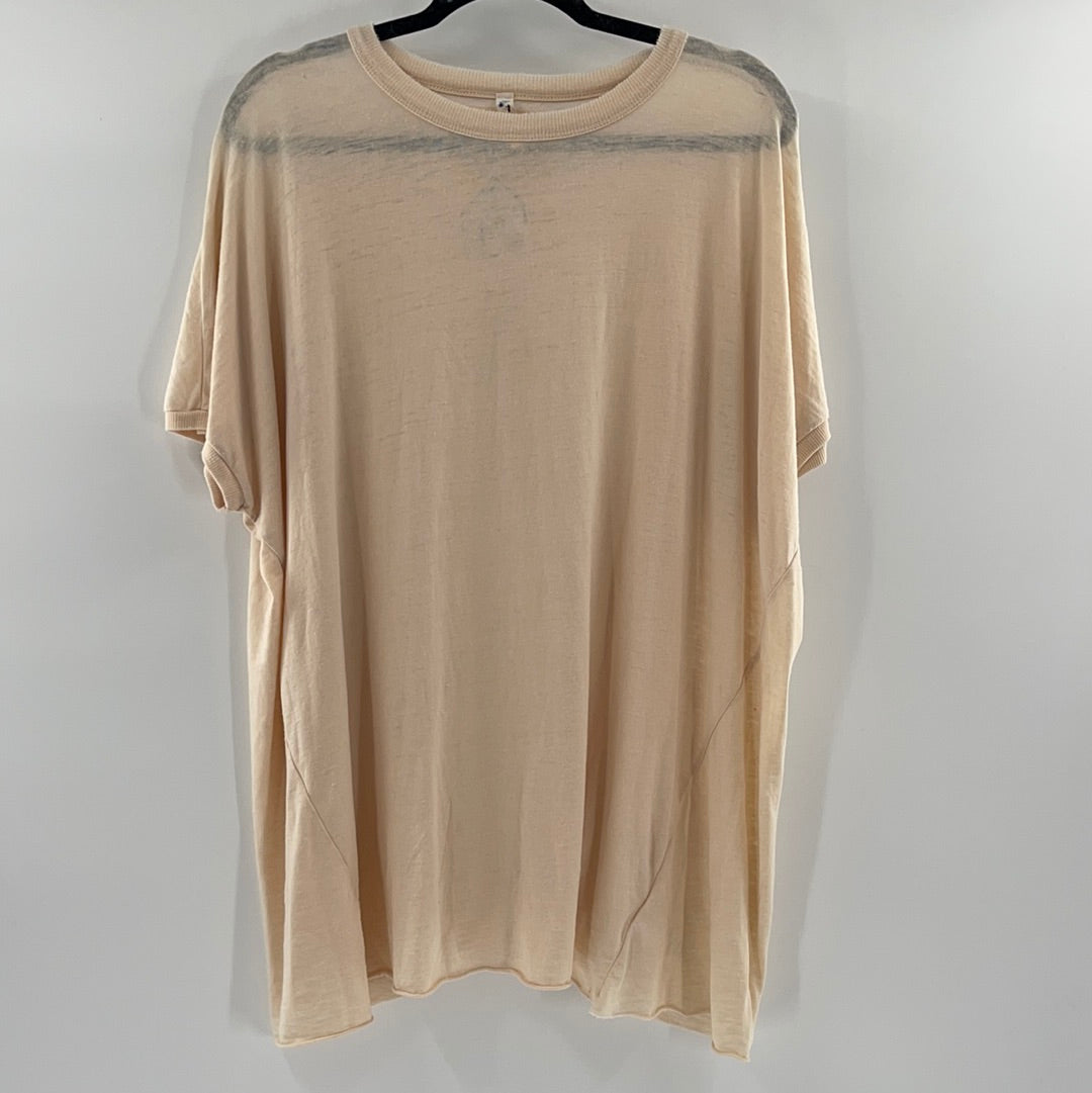 Free People Movement Oversized Pink T (XS)
