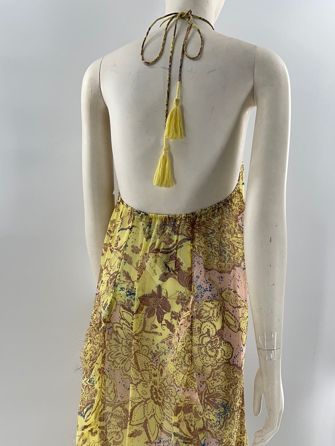 Intimately Free People Yellow Ruffled Maxi (S)