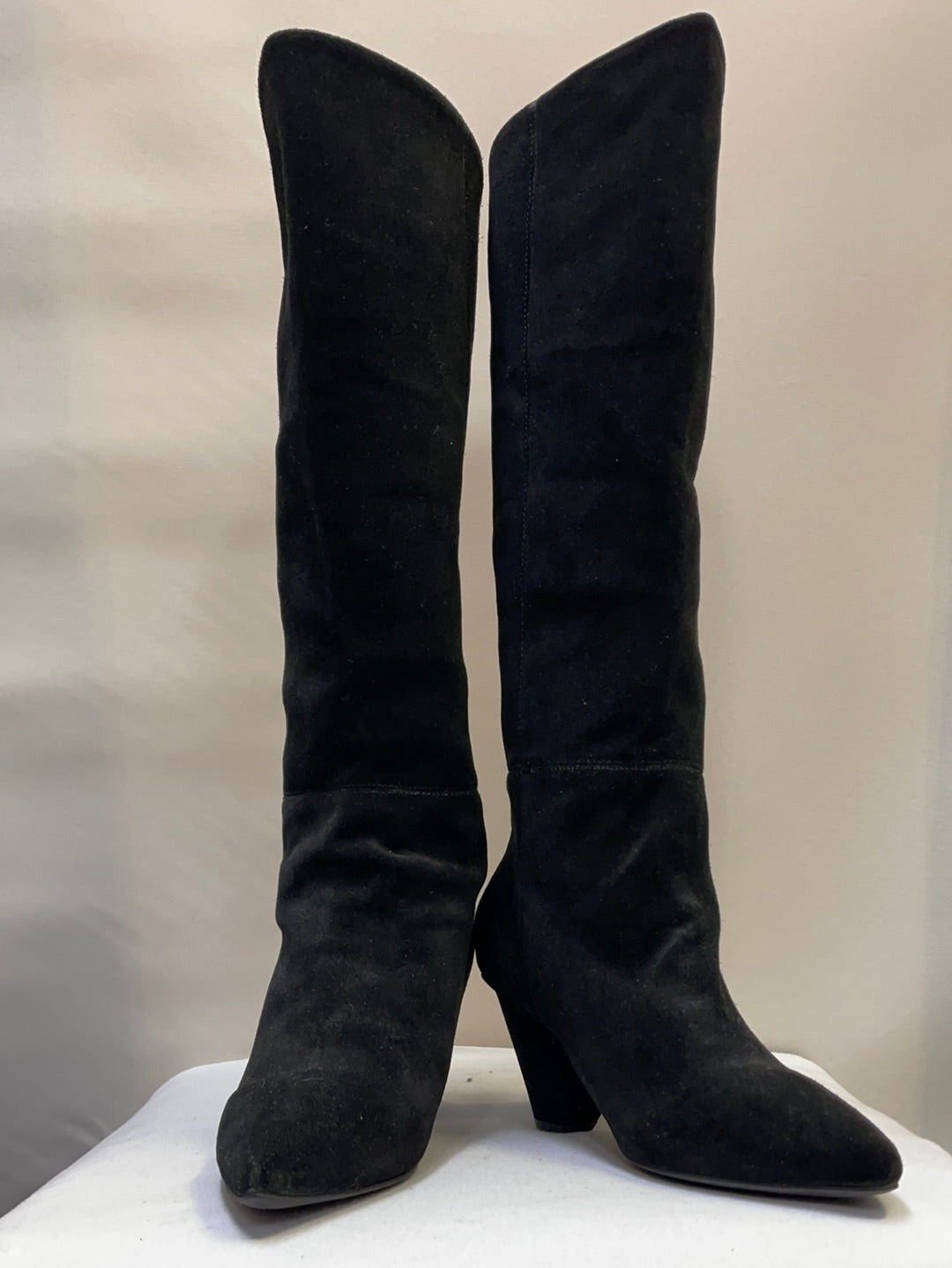 Jeffrey Campbell Knee-High Black Suede Boots
