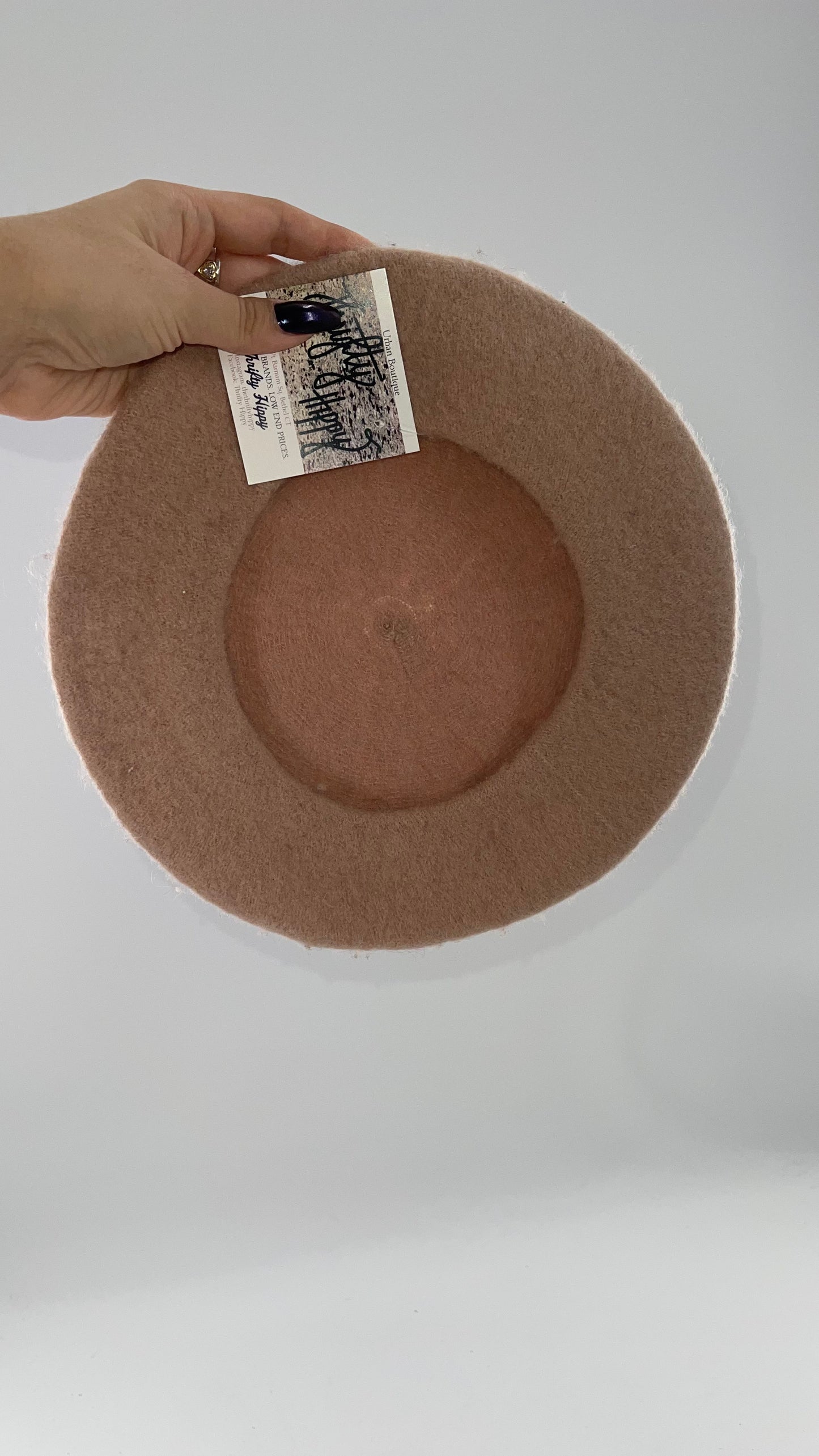 100% wool Free People Tan Beret