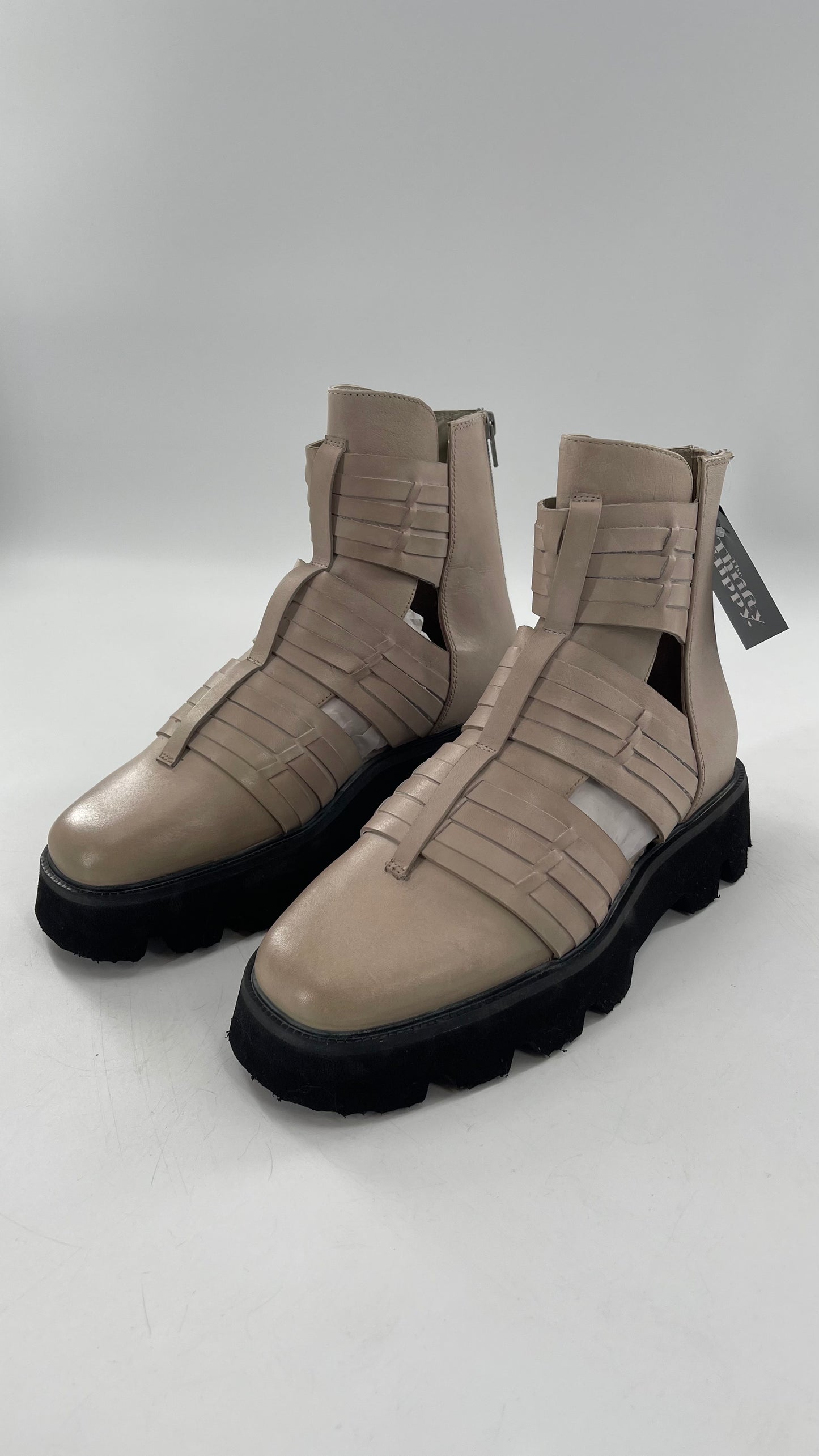 Free People Hydra Huarache Boot in Sand Dollar (39/9)