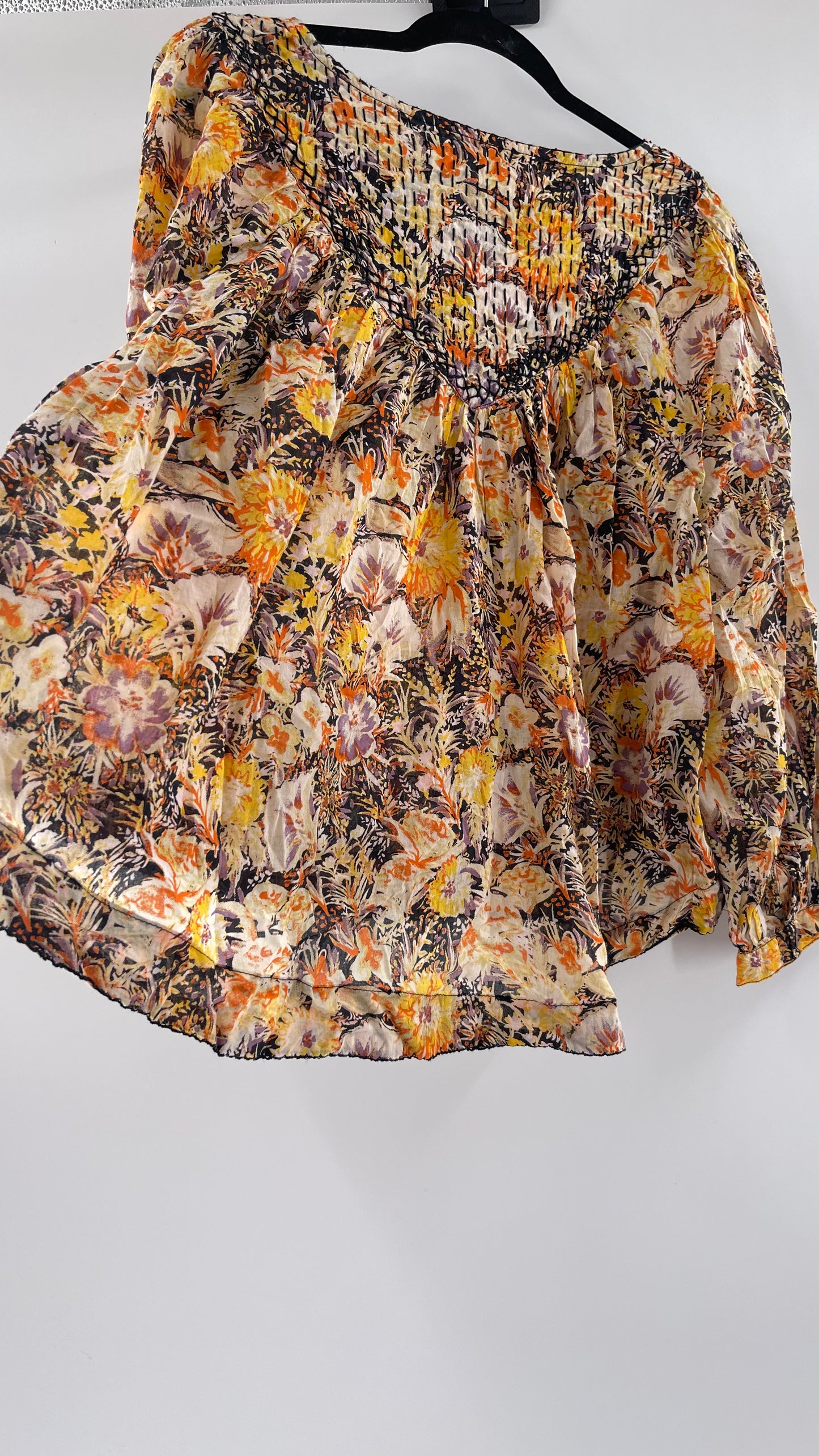 Free People Fall Toned Prairie Top (XS)
