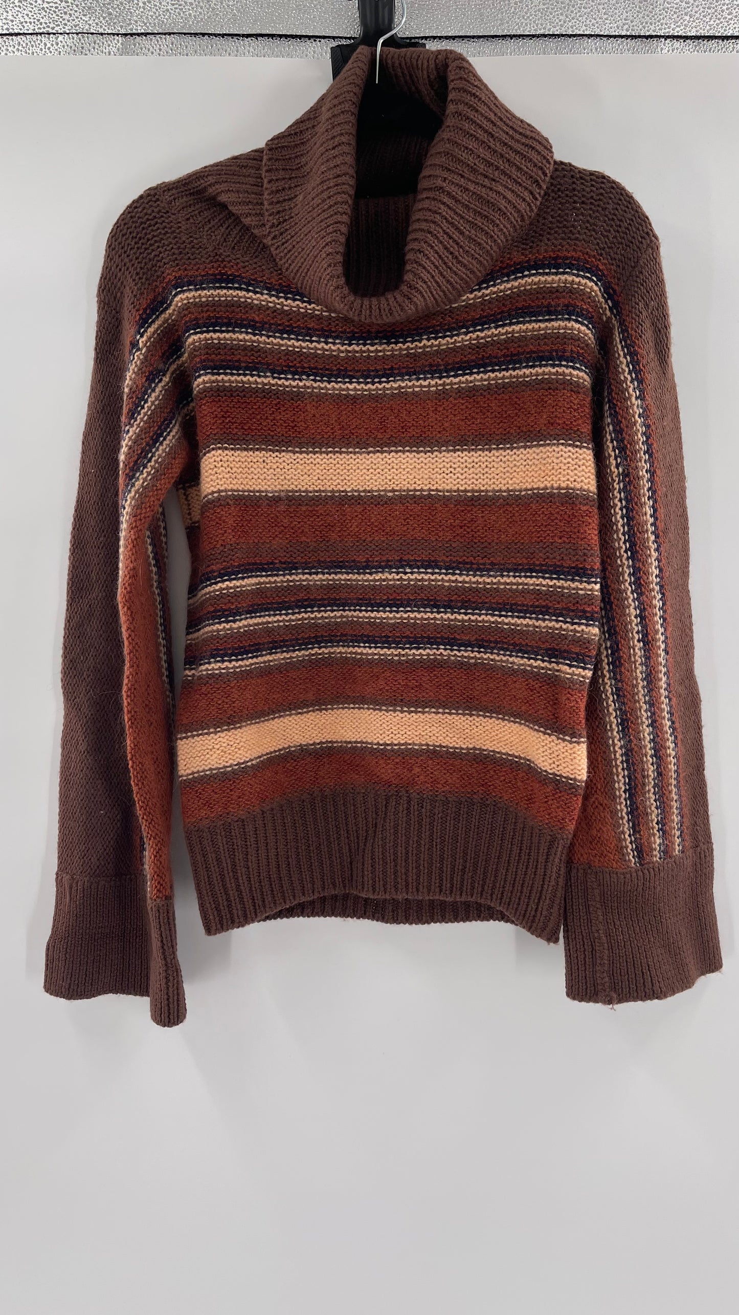 GALMILA Anthropologie Brown Striped Sweater (Medium)