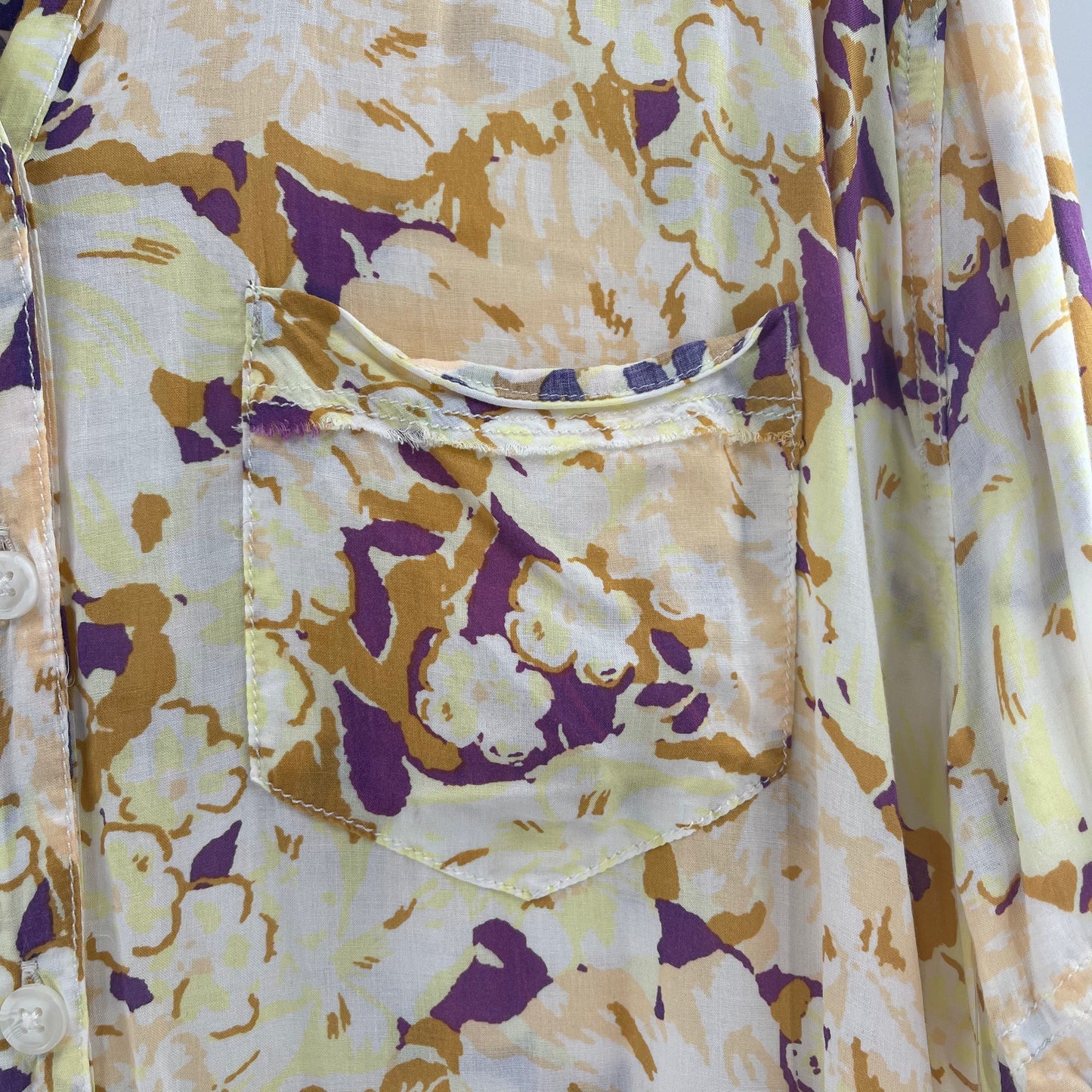 Free People Patterned Button Up (S)