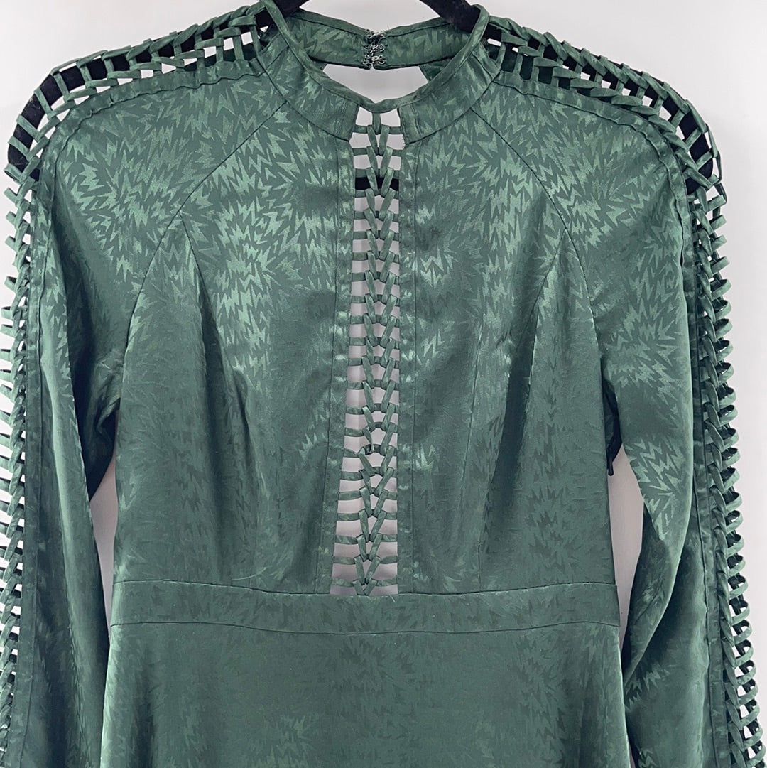 Free People - Emerald Green Cut Out Mini (2)