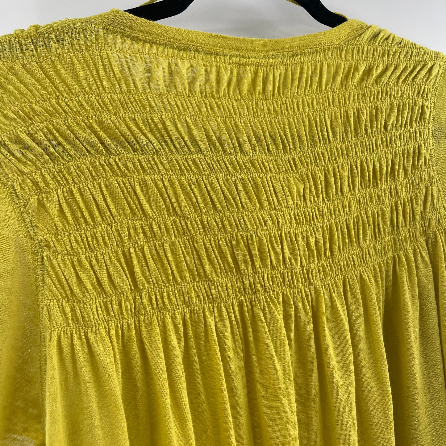 Free People Chartreuse Yellow Short Sleeve (XS)
