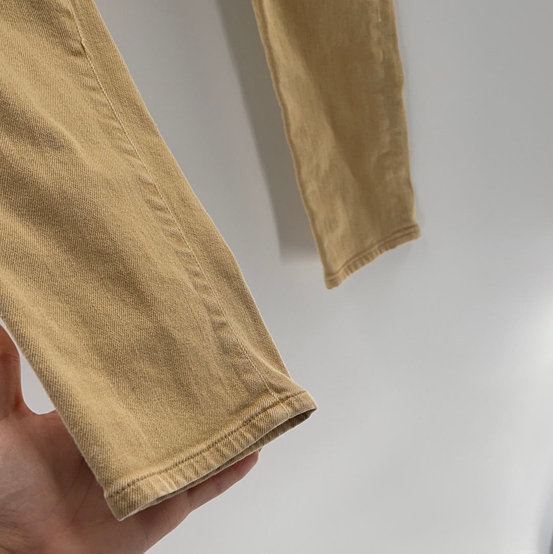 Citizens of Humanity Khaki/Sand Button Up Jeans (Size 27)
