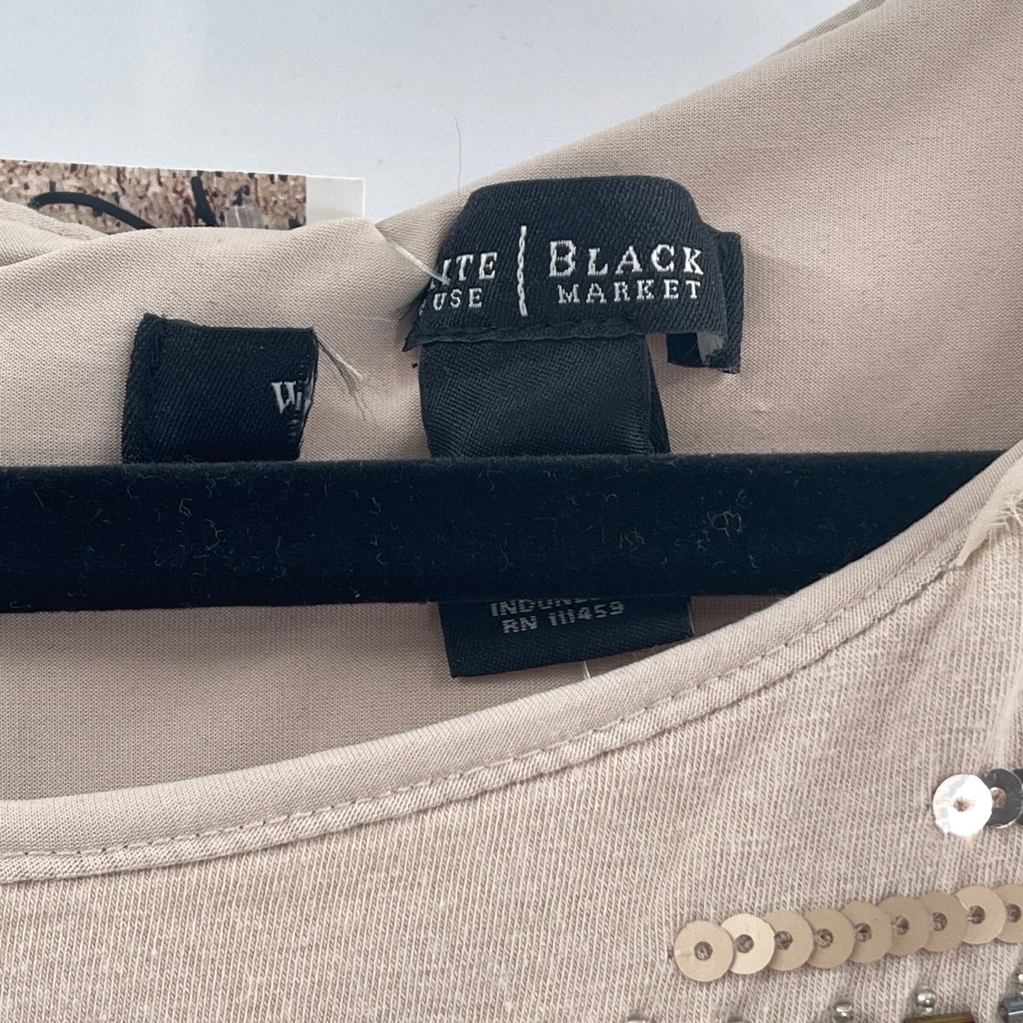 White House Black Market Embellished T (S)
