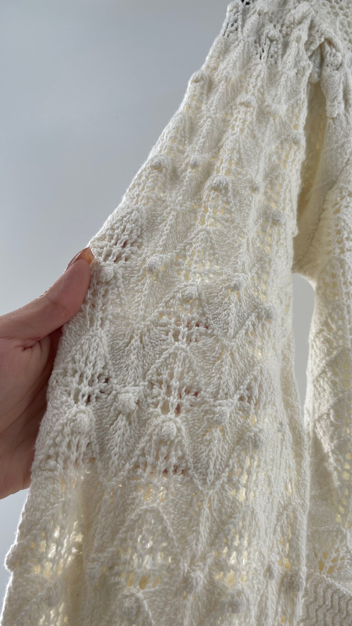 UNSUBSCRIBED Cream Sweater Size S