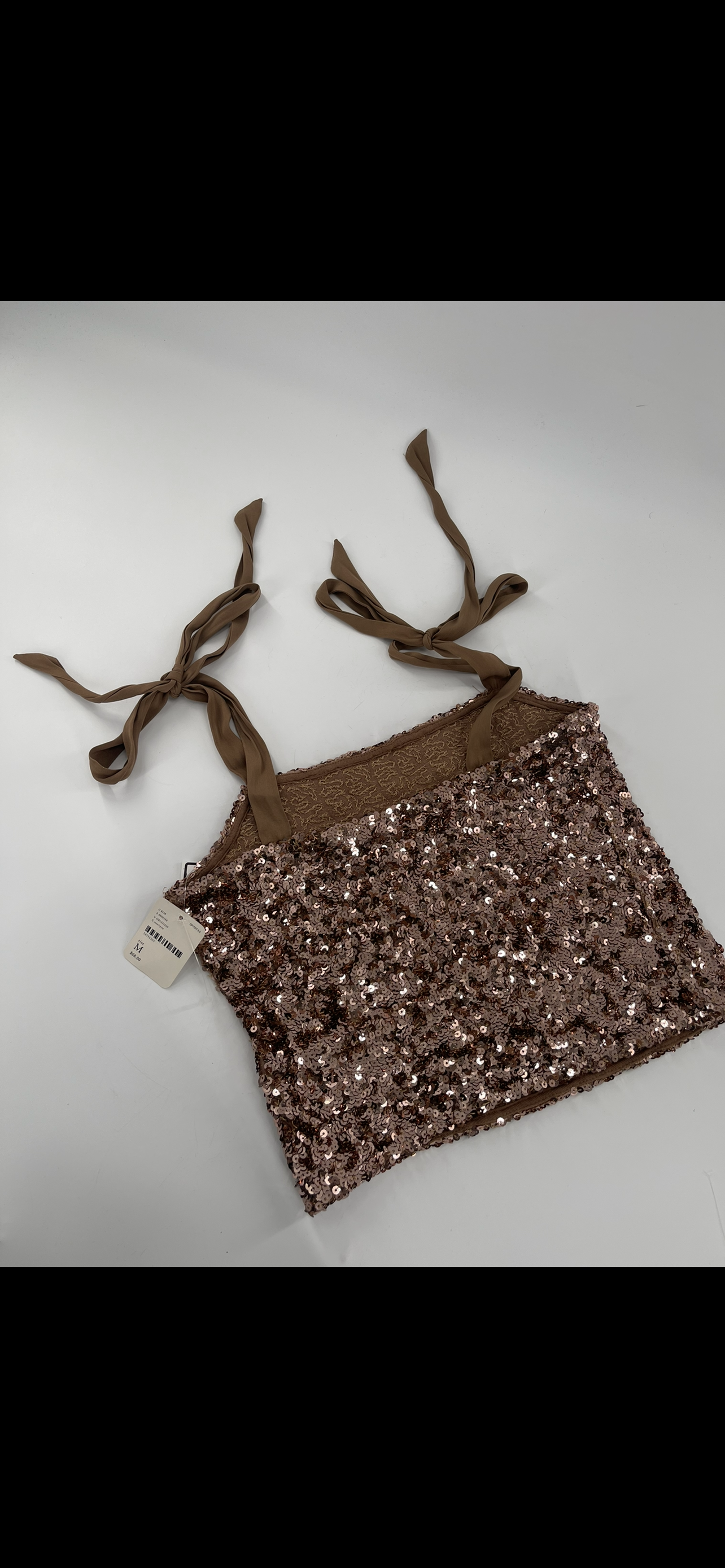 Intimately Free People brown sequin tank