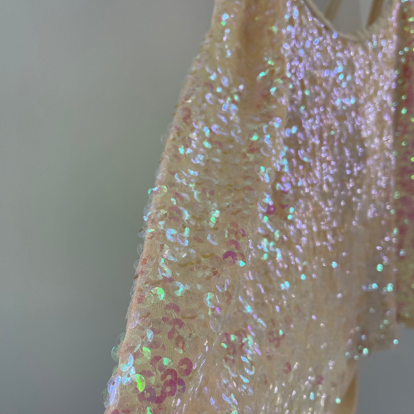 Free People Holographic Sequin Bodysuit (L)