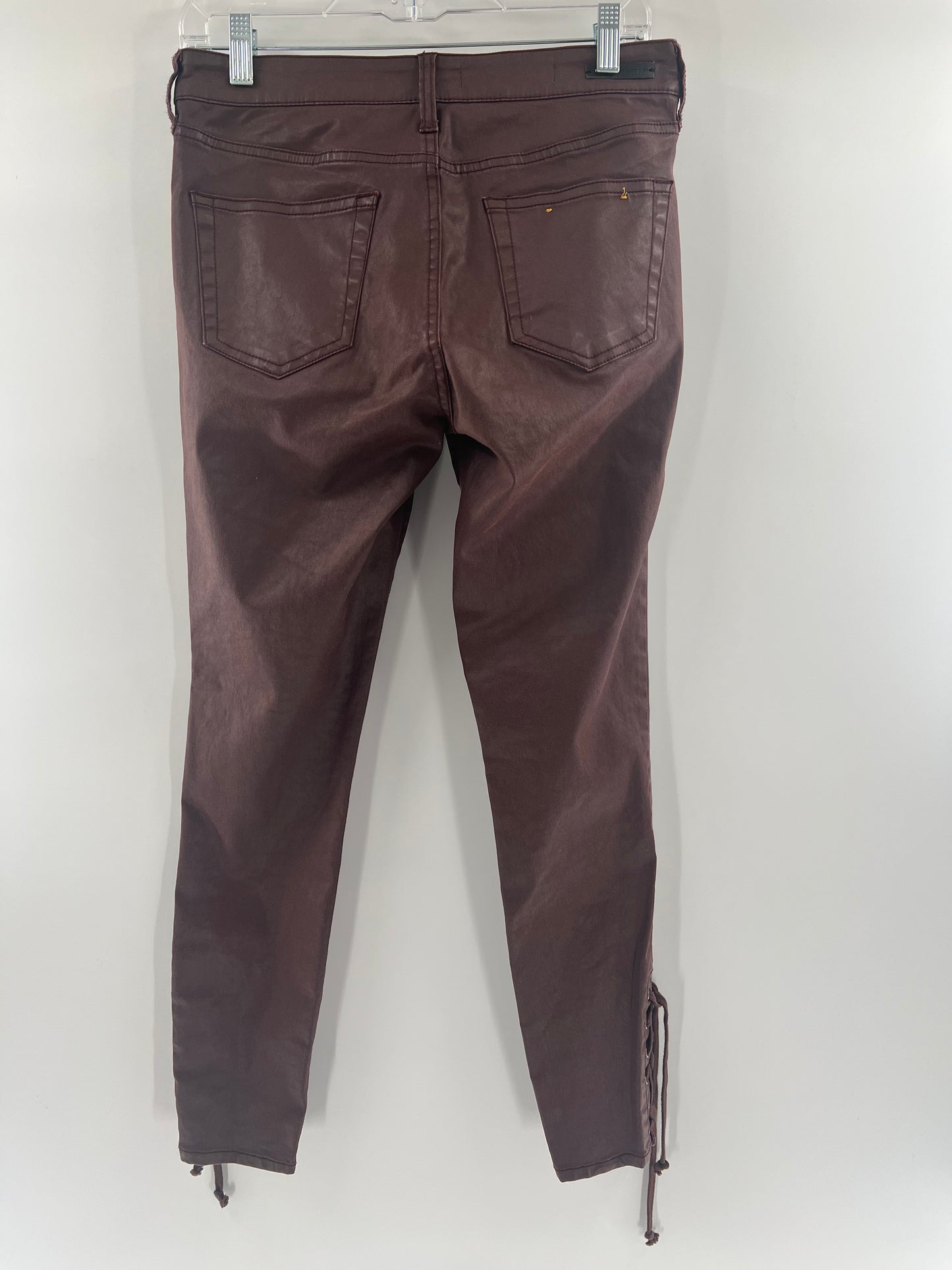 Anthropologie Pilcro Plum Vegan Leather (Size 28)