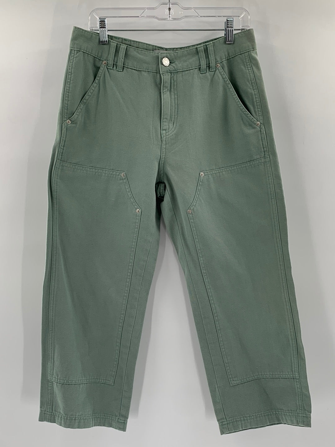 Urban Outfitters Pastel Green Canvas Patchwork Pants (Size 29)