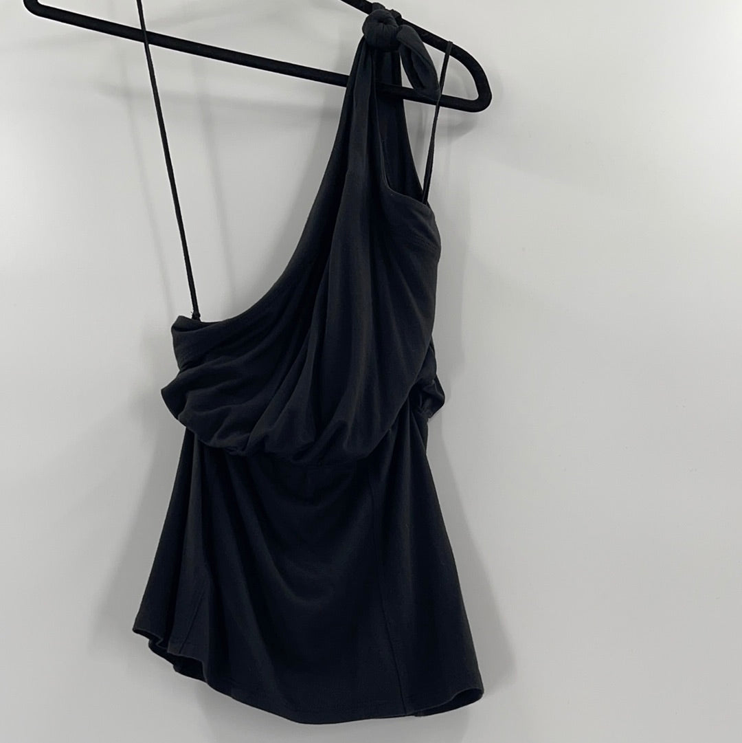 Free People Black One Shoulder Tank (M)