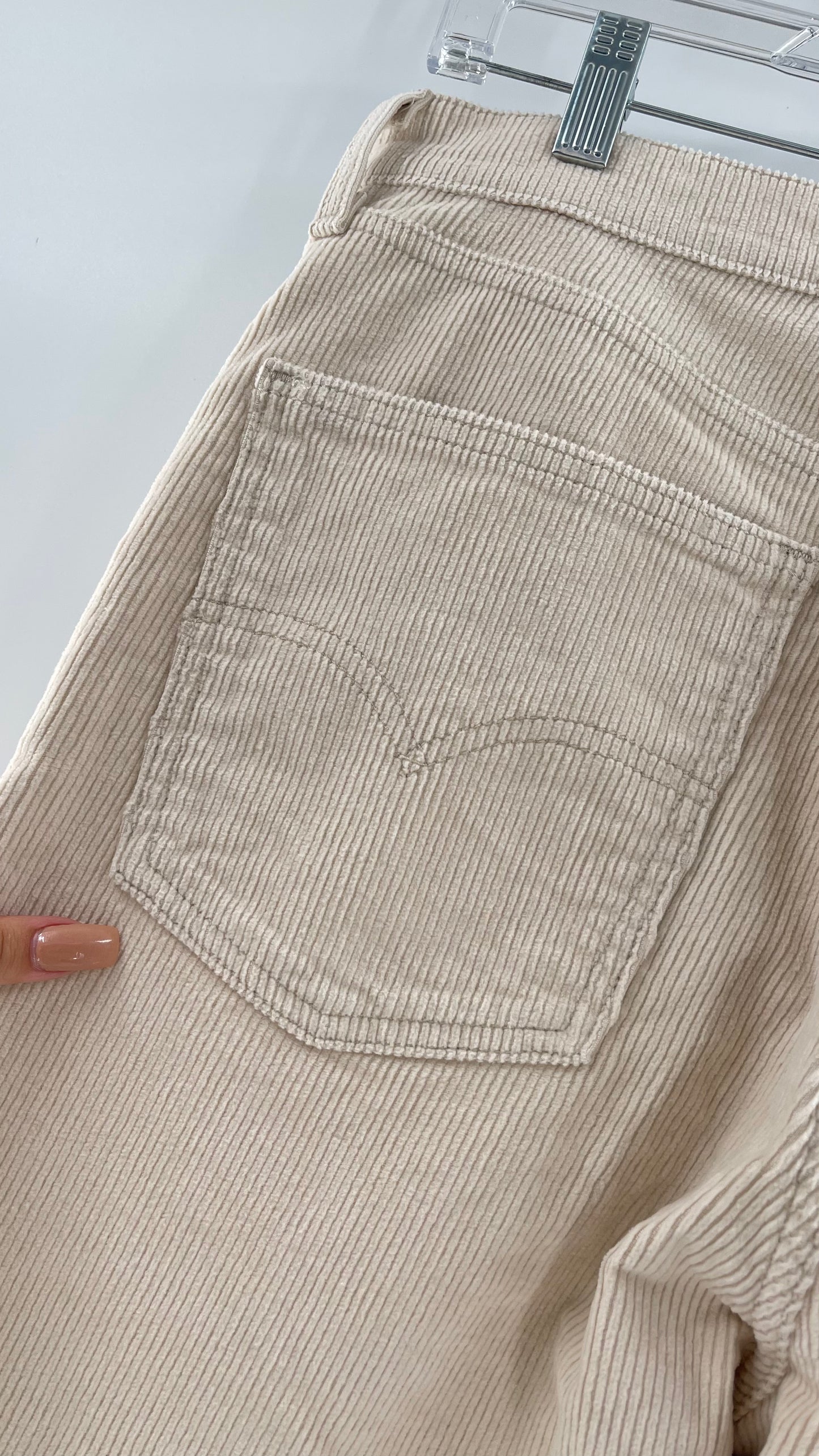Free People Off White Corduroys 70s High Flare (31)