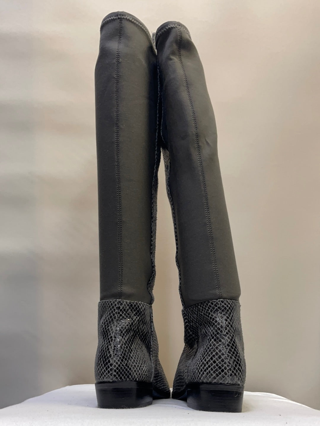 Michael Kors snakeskin pattern boots