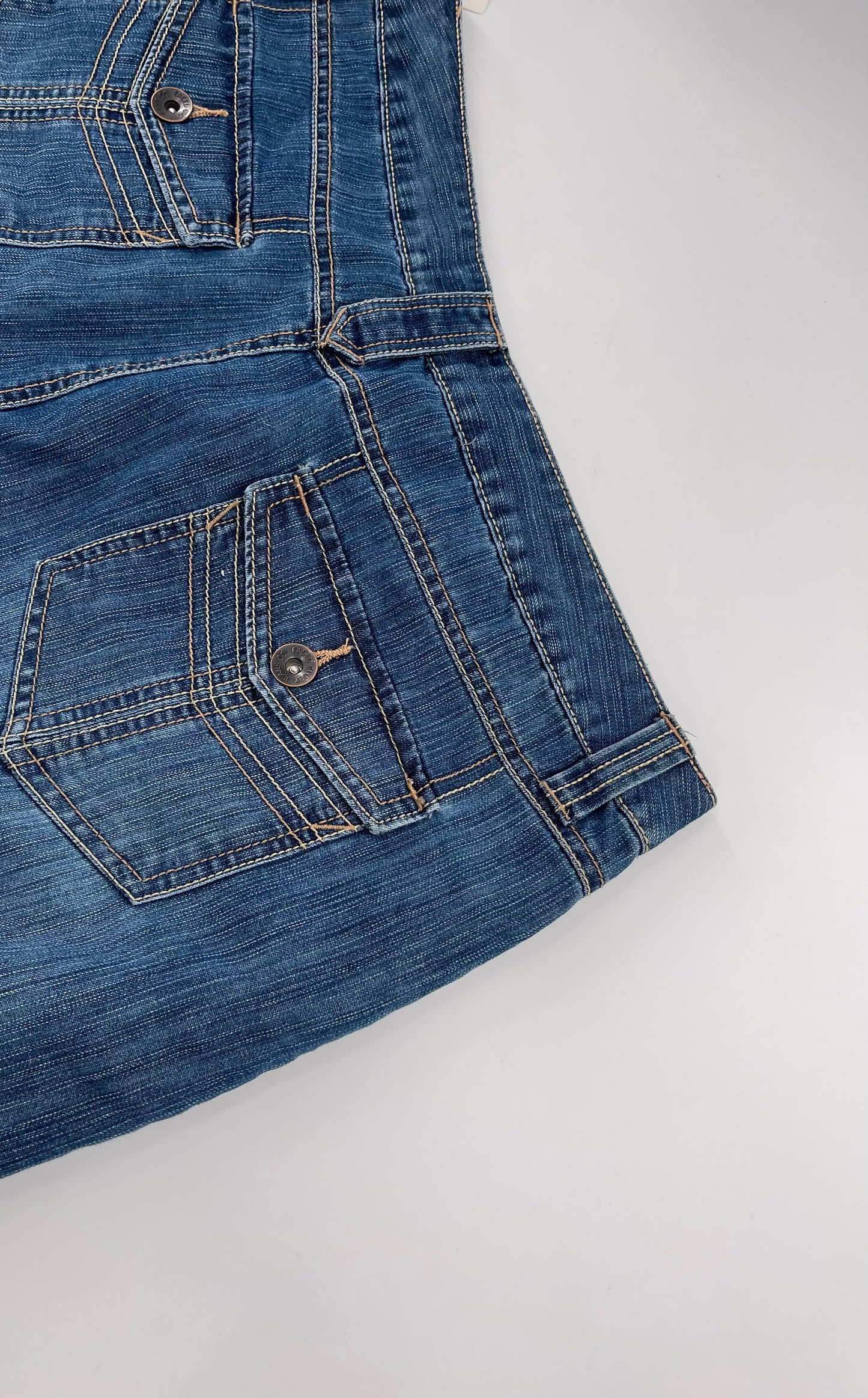 Deadstock Vintage Faded Glory Denim Mini Skirt (14)