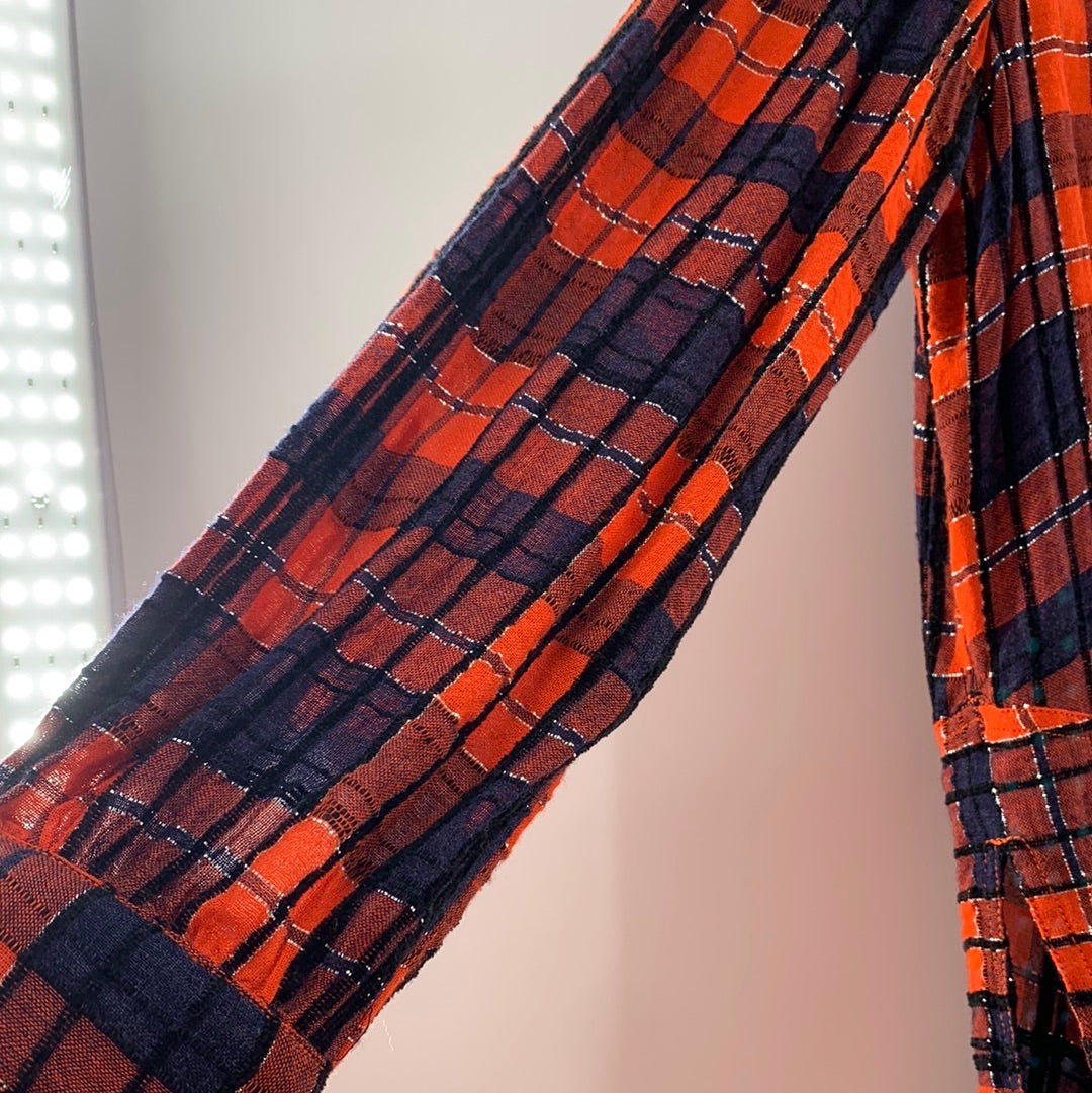 Free People Red Oversized Flannel (XS)