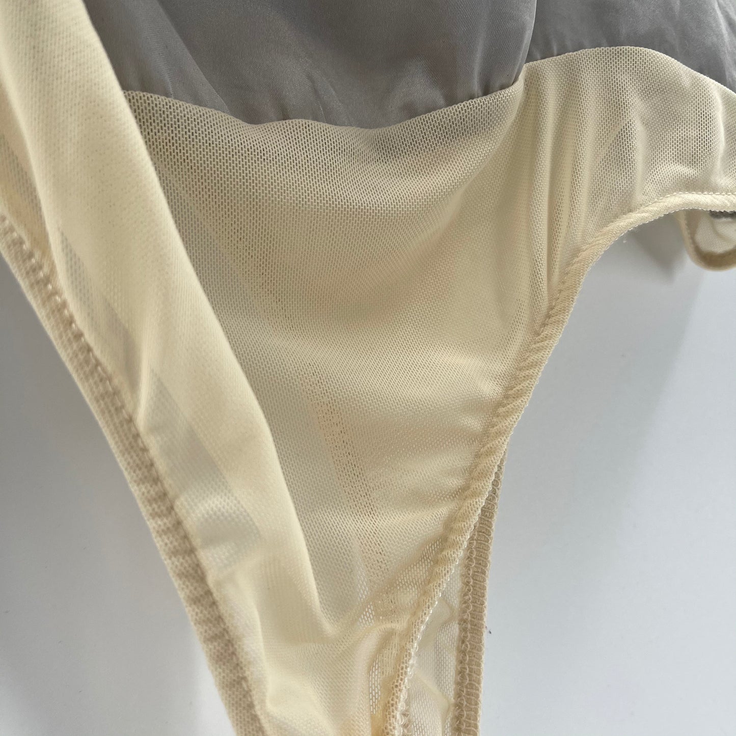 Intimately Free People Silky Silver Bodysuit (L)