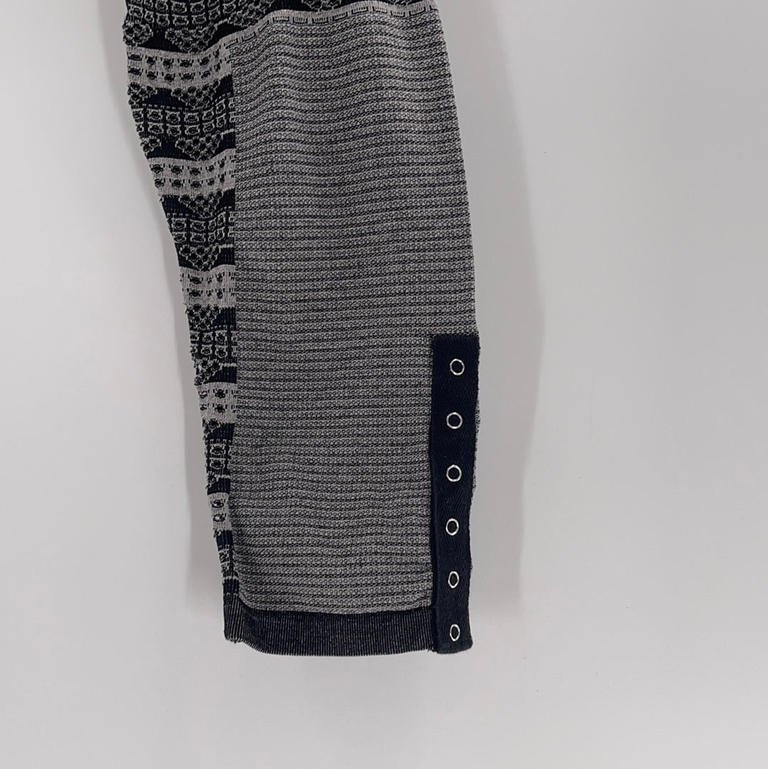 Free People Movement Grey/Black Leggings