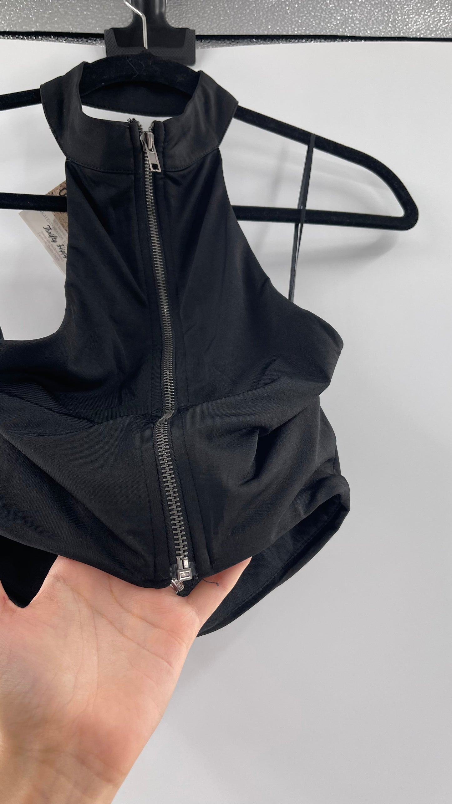 Vintage 2 Way Black Crop (Small)