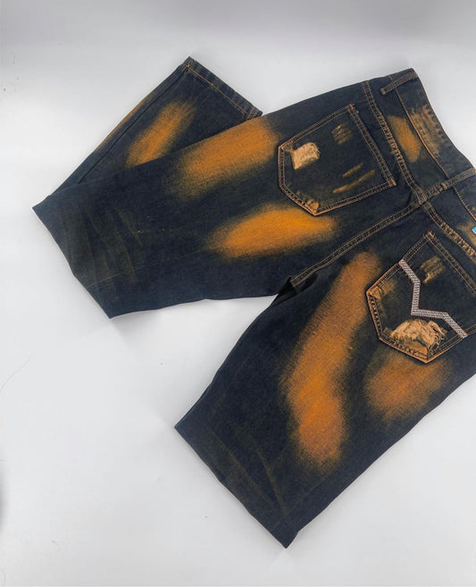 “Fashion Jeans” Embroidered Jeans (Sz 34)