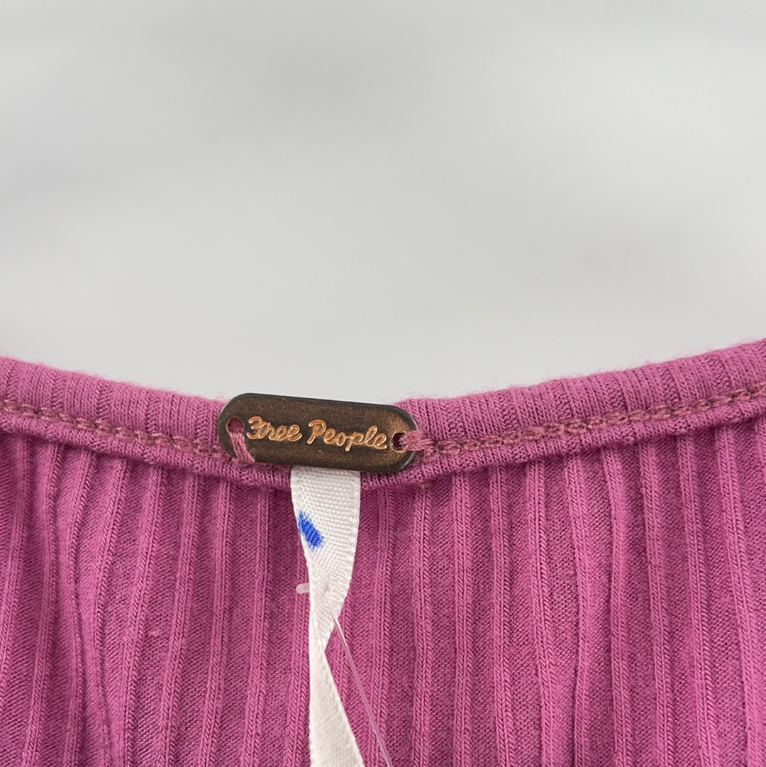 Free People Purple Puff Sleeve (XS)