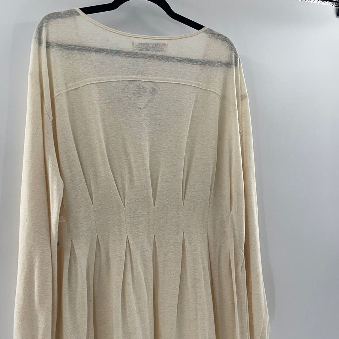 Free People Beach - Cream Mini Dress (Medium)