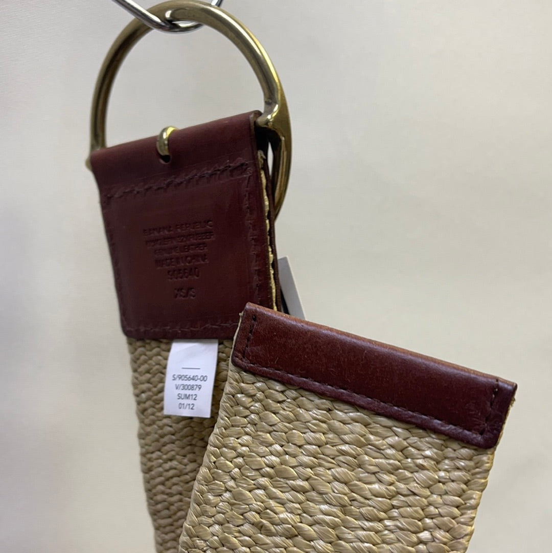 Banana Republic Straw Threaded Hoop Belt