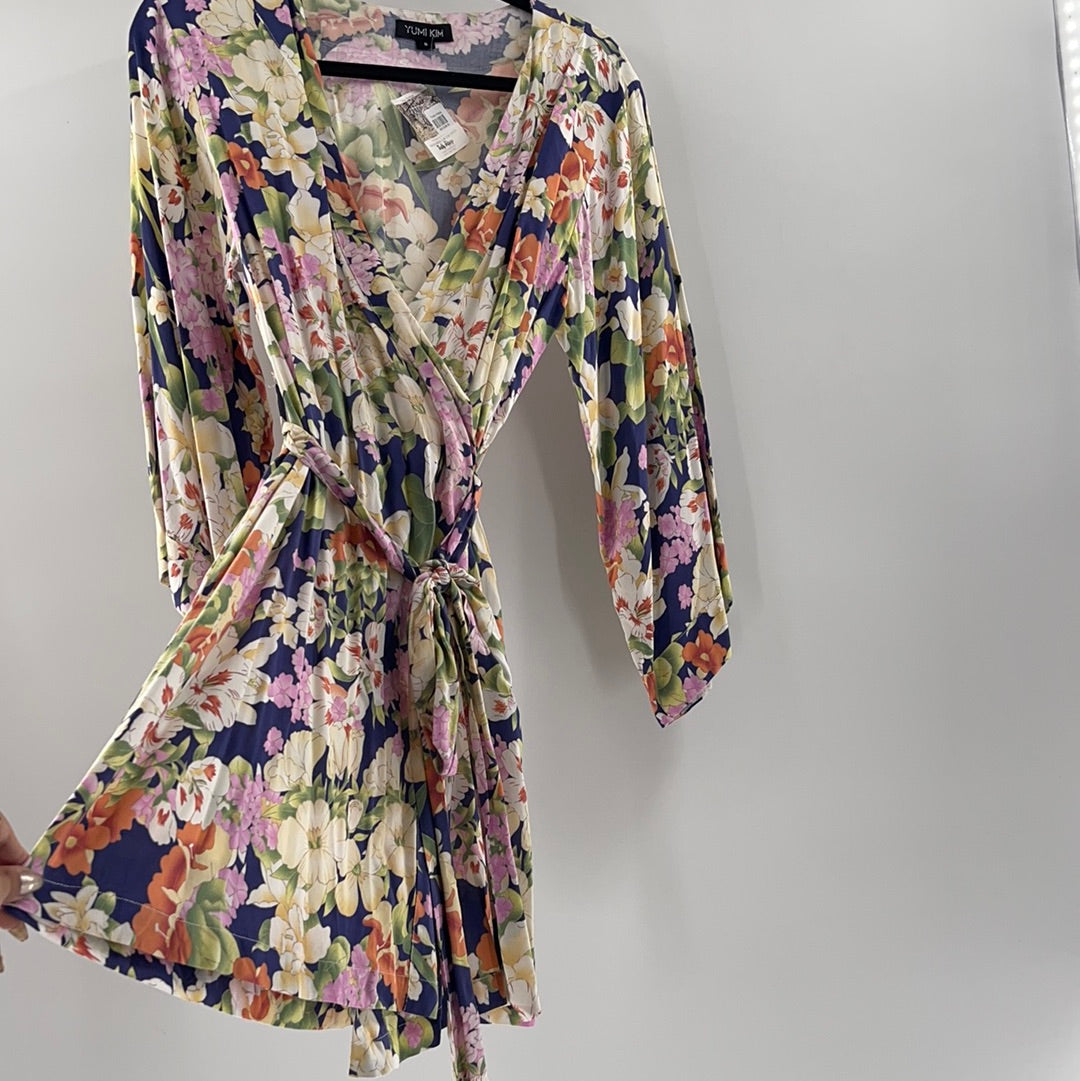 Yumi Kim Anthropologie - Robe / Dress / Overcoat / Kimono Flower Patterned Mini Dress (Size Small)