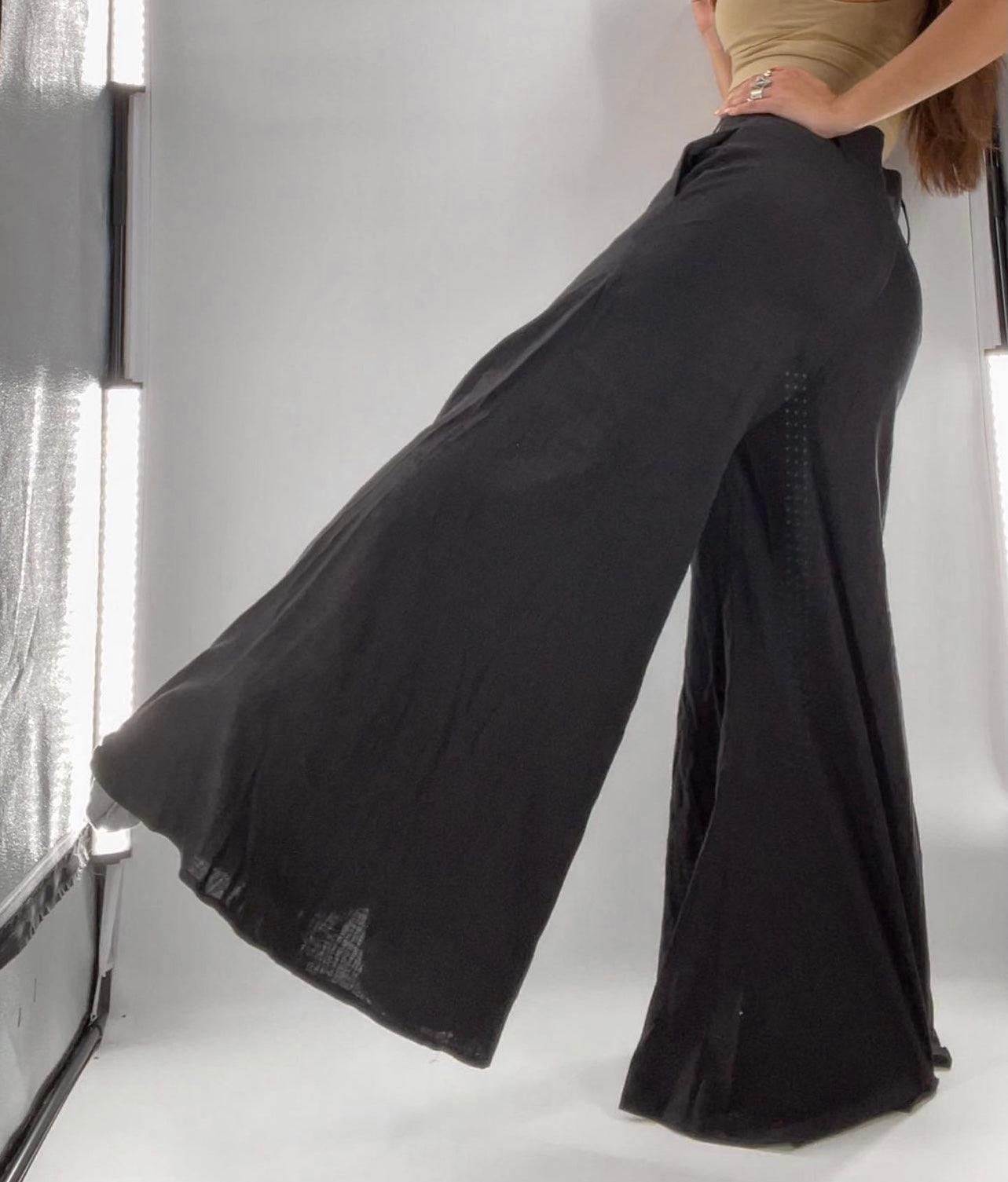 INA Deadstock linen Ultra wide legs (6)